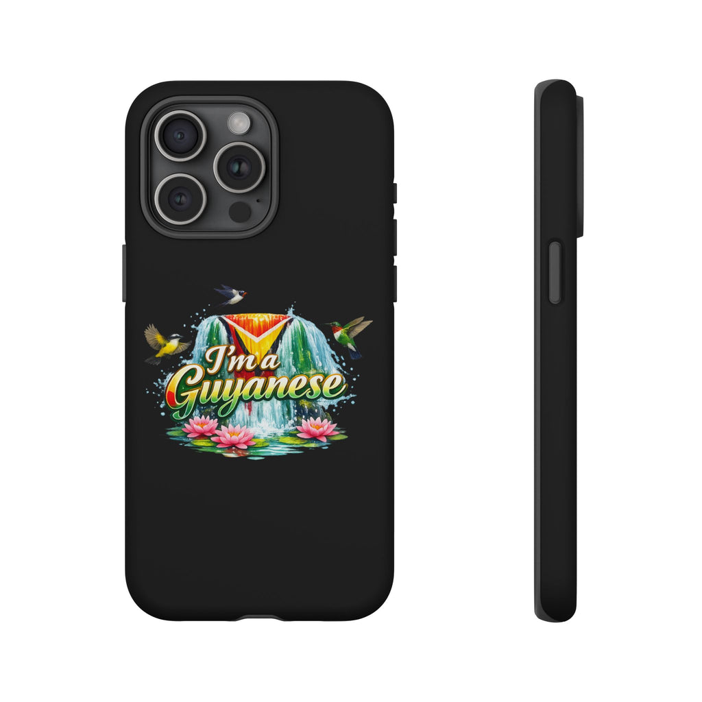 I'm a Guyanese Tough Phone Case — Tropical Waterfall Design, Guyana Pride Gift