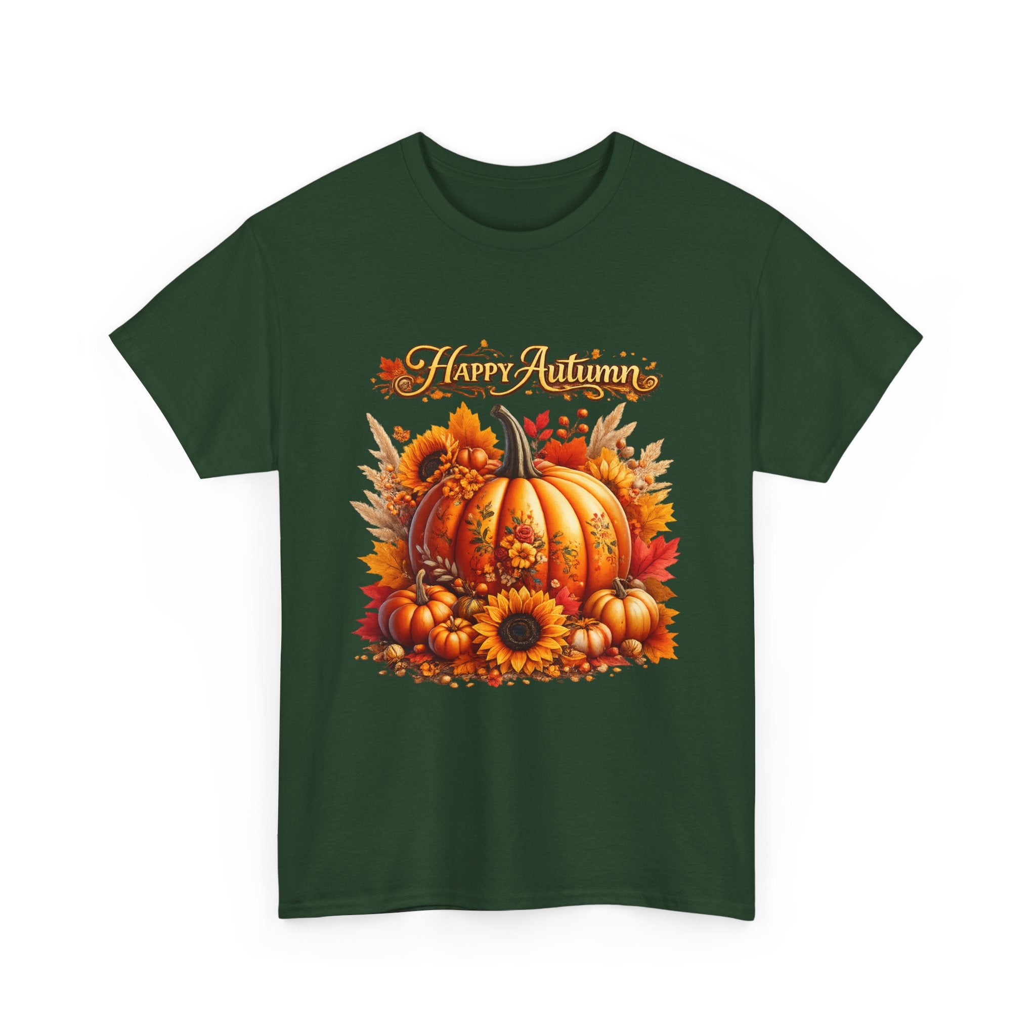 Autumn Pumpkin Tee – "Happy Autumn" Fall Harvest T-Shirt