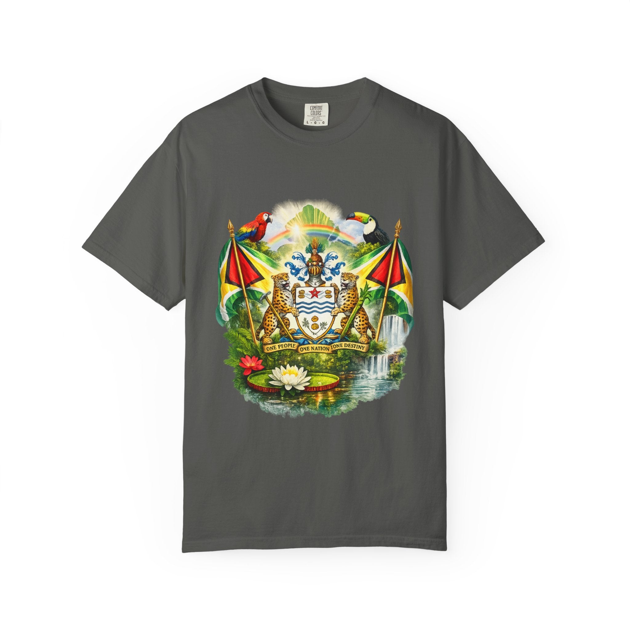 Guyana Coat of Arms T-Shirt  Men’s / Unisex T- Shirts — Guyanese National Emblem Tee