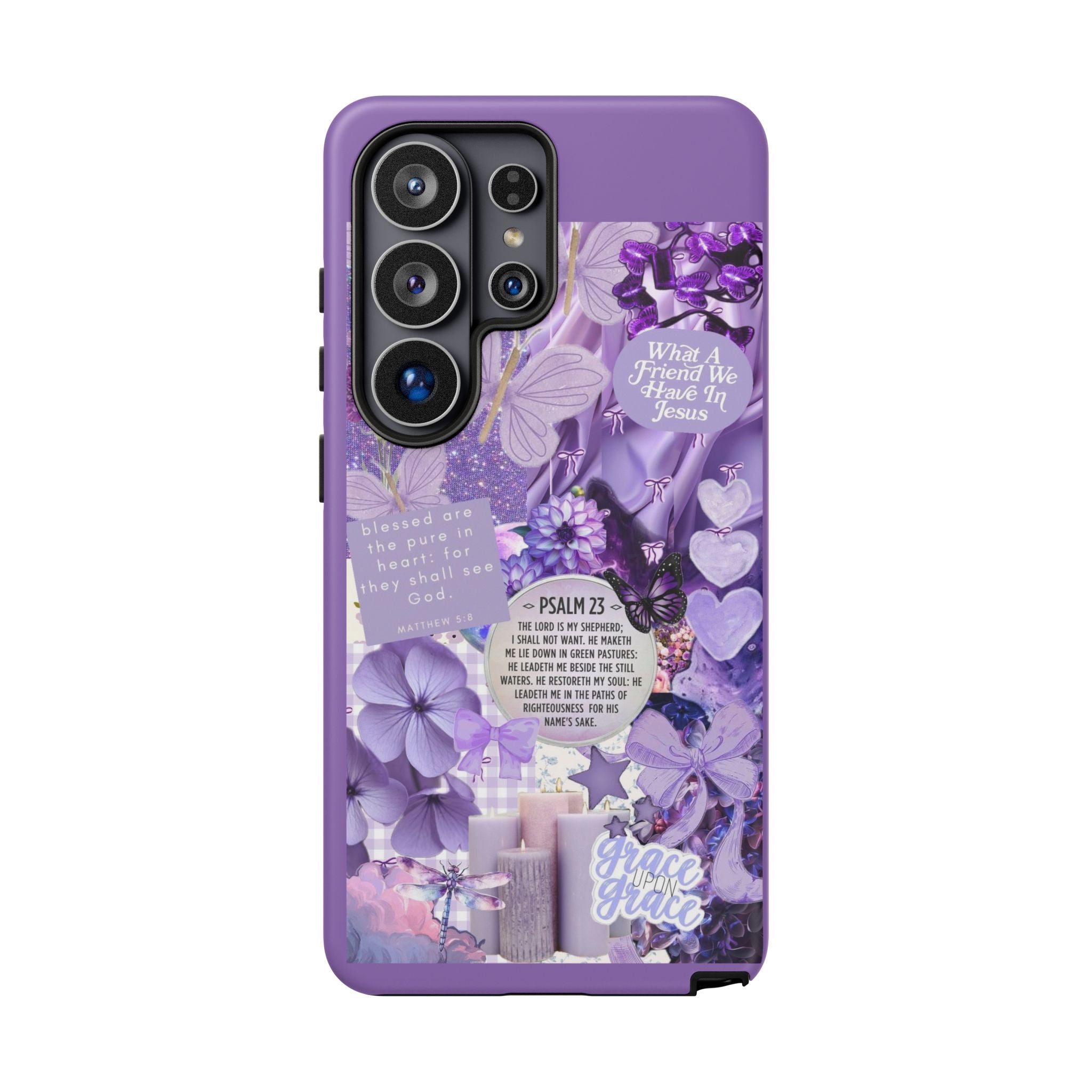 Bible Verse phone case - His Love Never Fails Psalm Phone Case — Floral Christian Scripture iPhone Cover