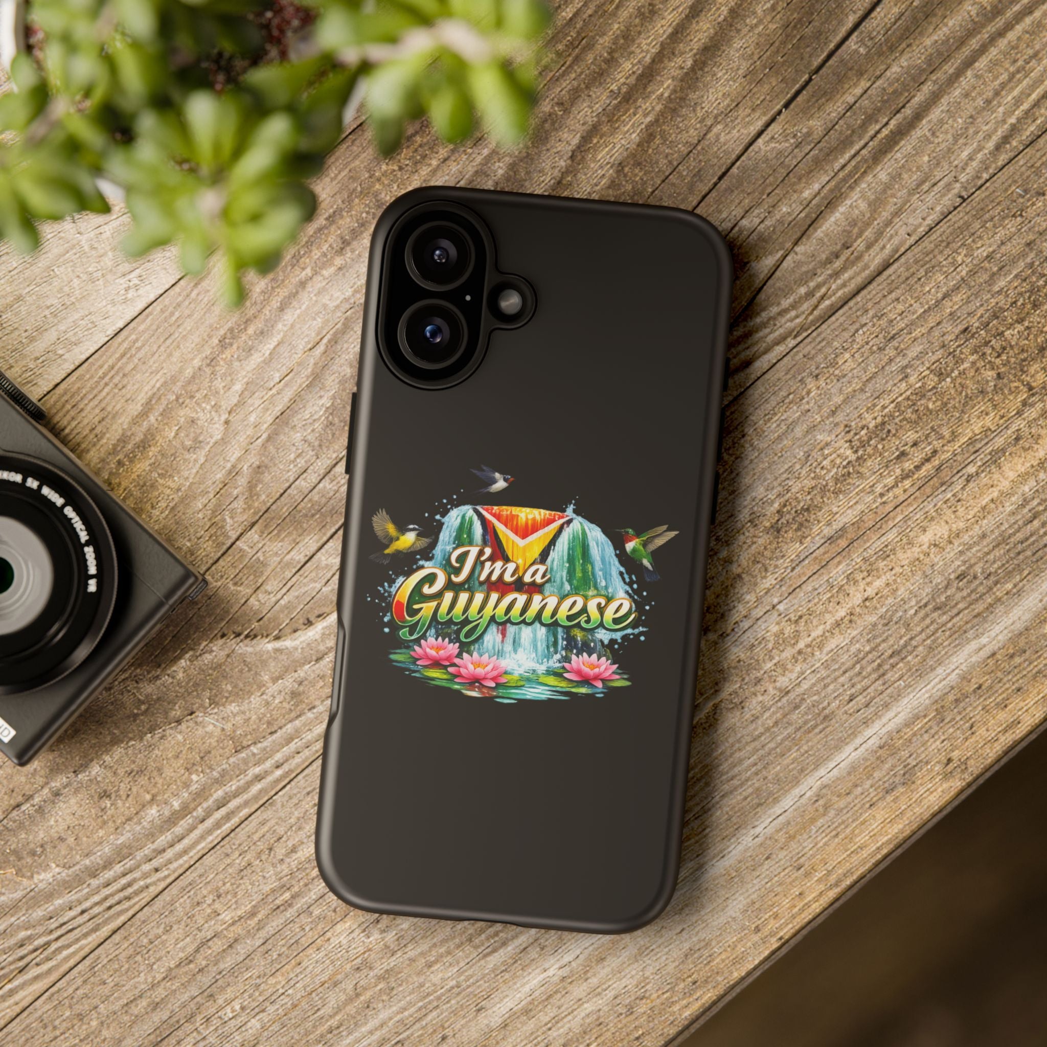 I'm a Guyanese Tough Phone Case — Tropical Waterfall Design, Guyana Pride Gift
