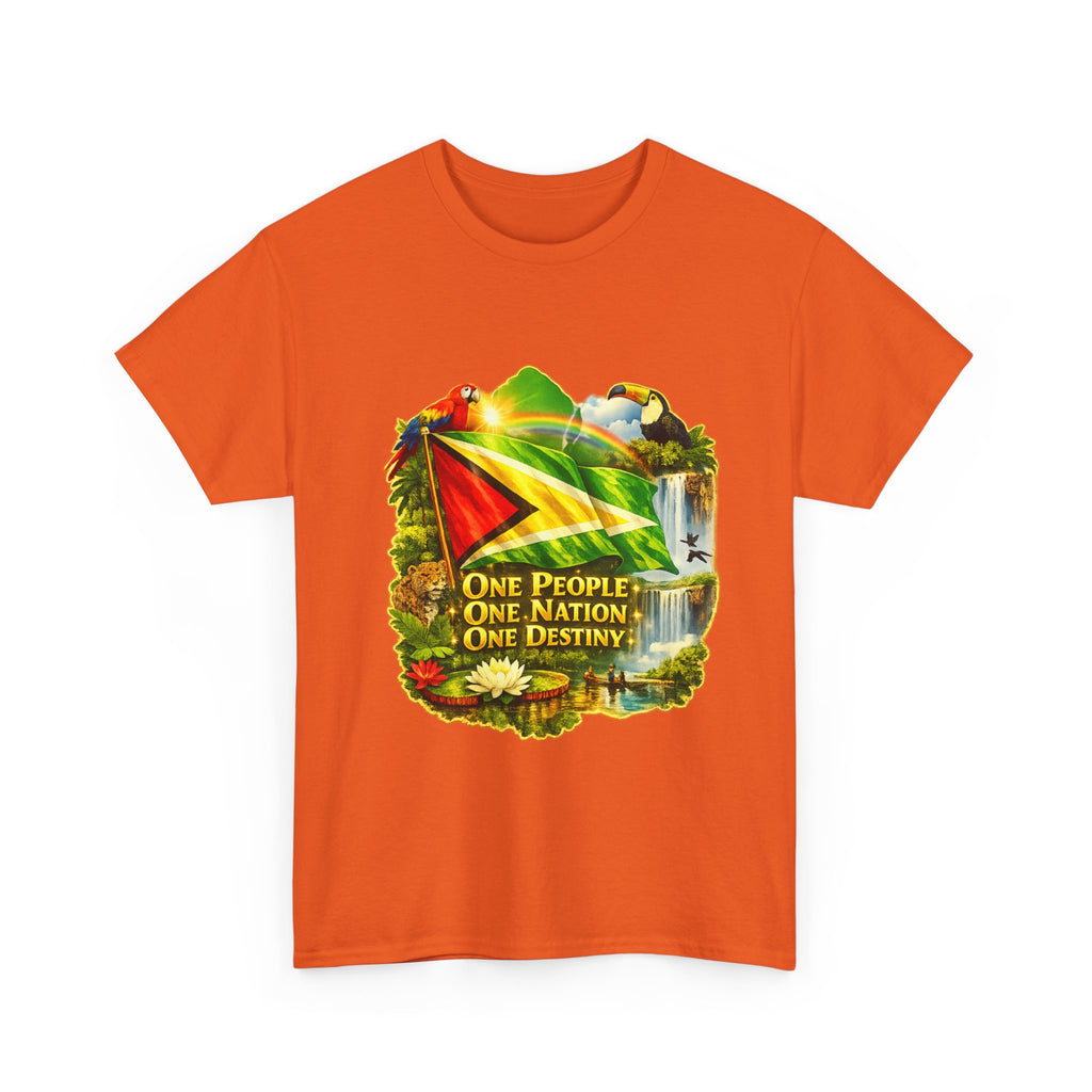 Guyana Flag T-Shirt  unisex – "One People, One Nation, One Destiny" Patriotic Tee