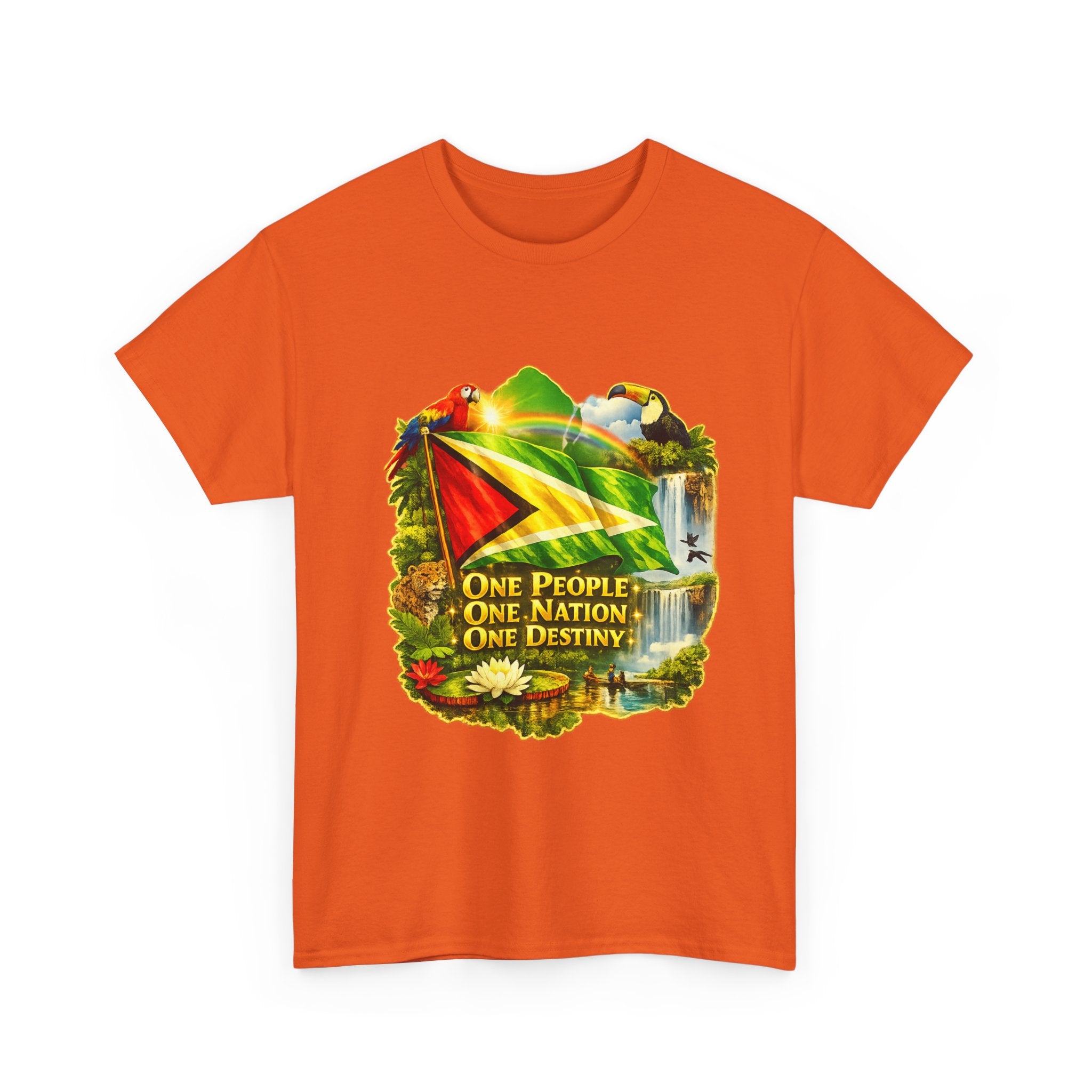 Guyana Flag T-Shirt  unisex – "One People, One Nation, One Destiny" Patriotic Tee