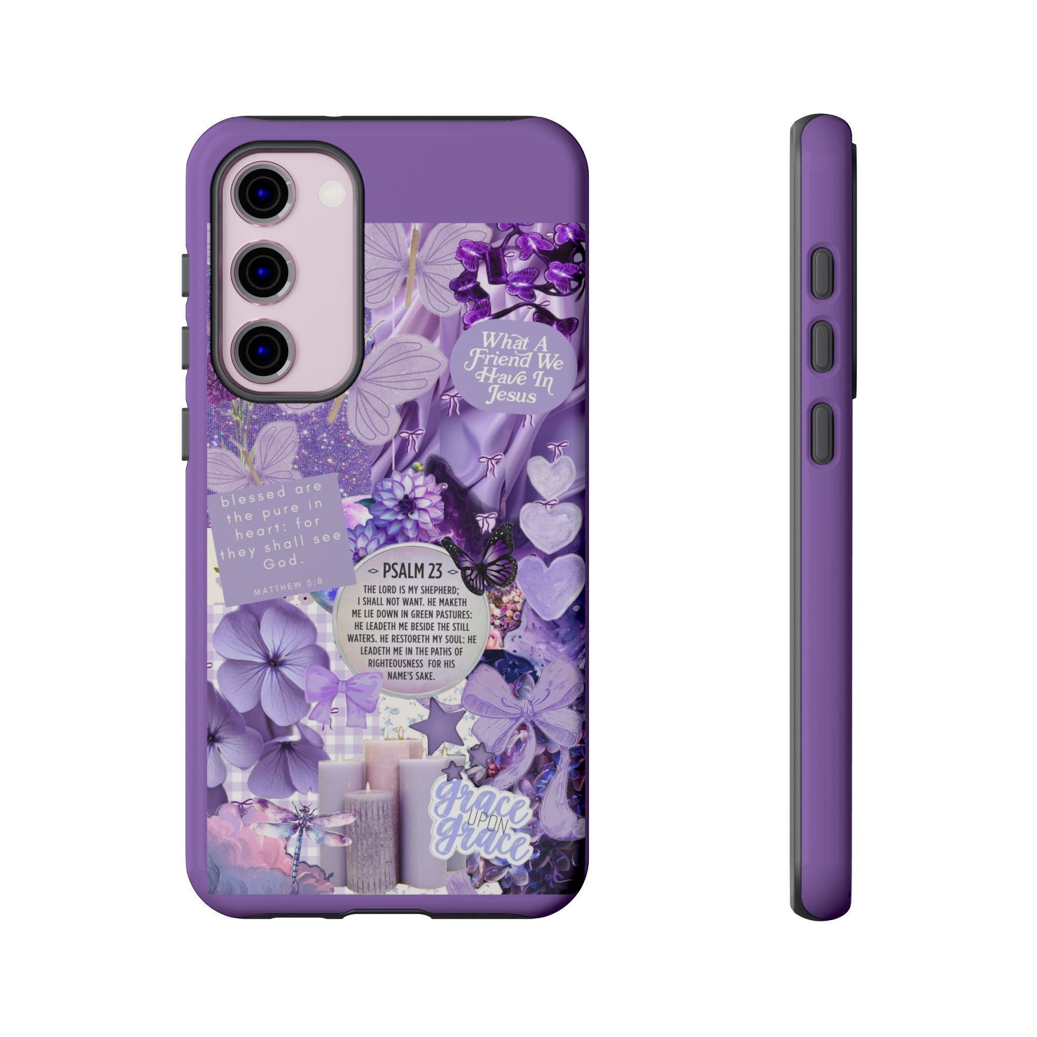 Bible Verse phone case - His Love Never Fails Psalm Phone Case — Floral Christian Scripture iPhone Cover