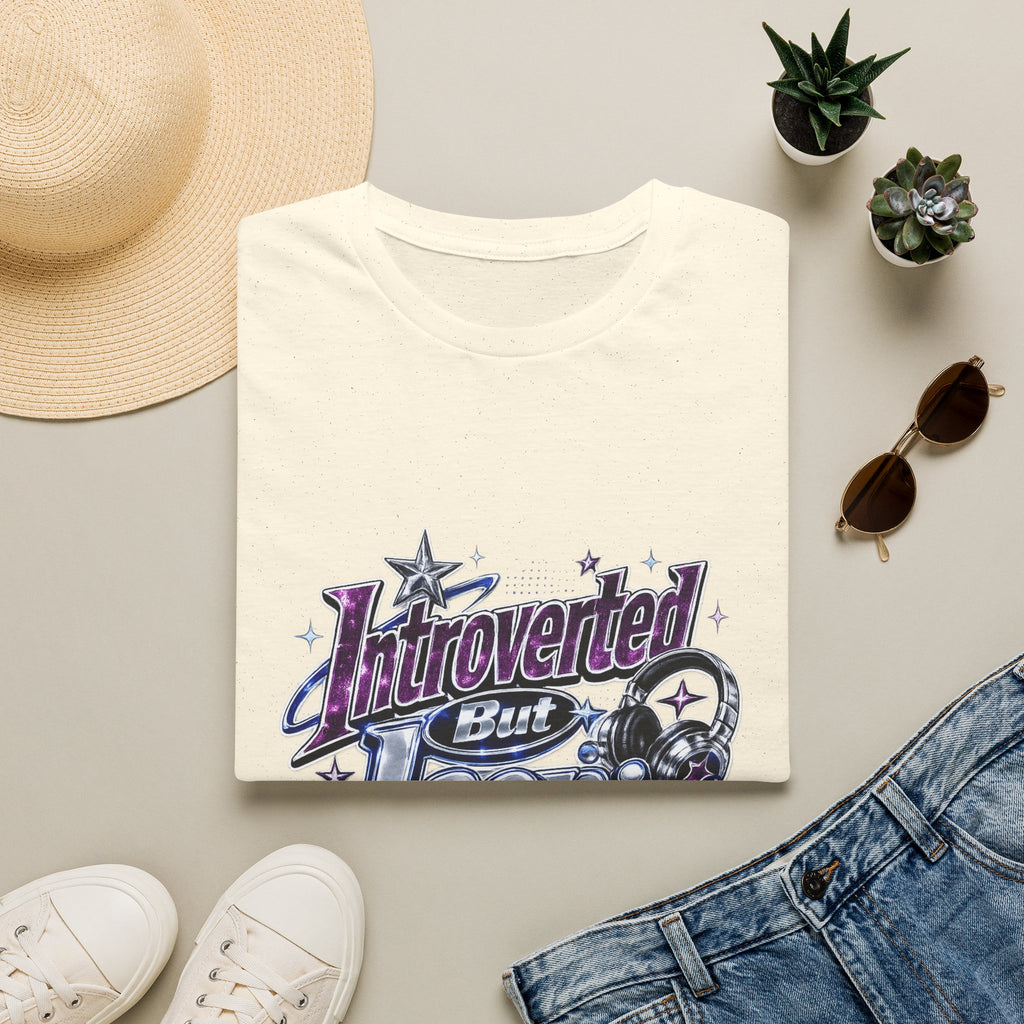 Introverted But Iconic T-Shirt – Retro Star Graphic Tee for Quiet Confidence