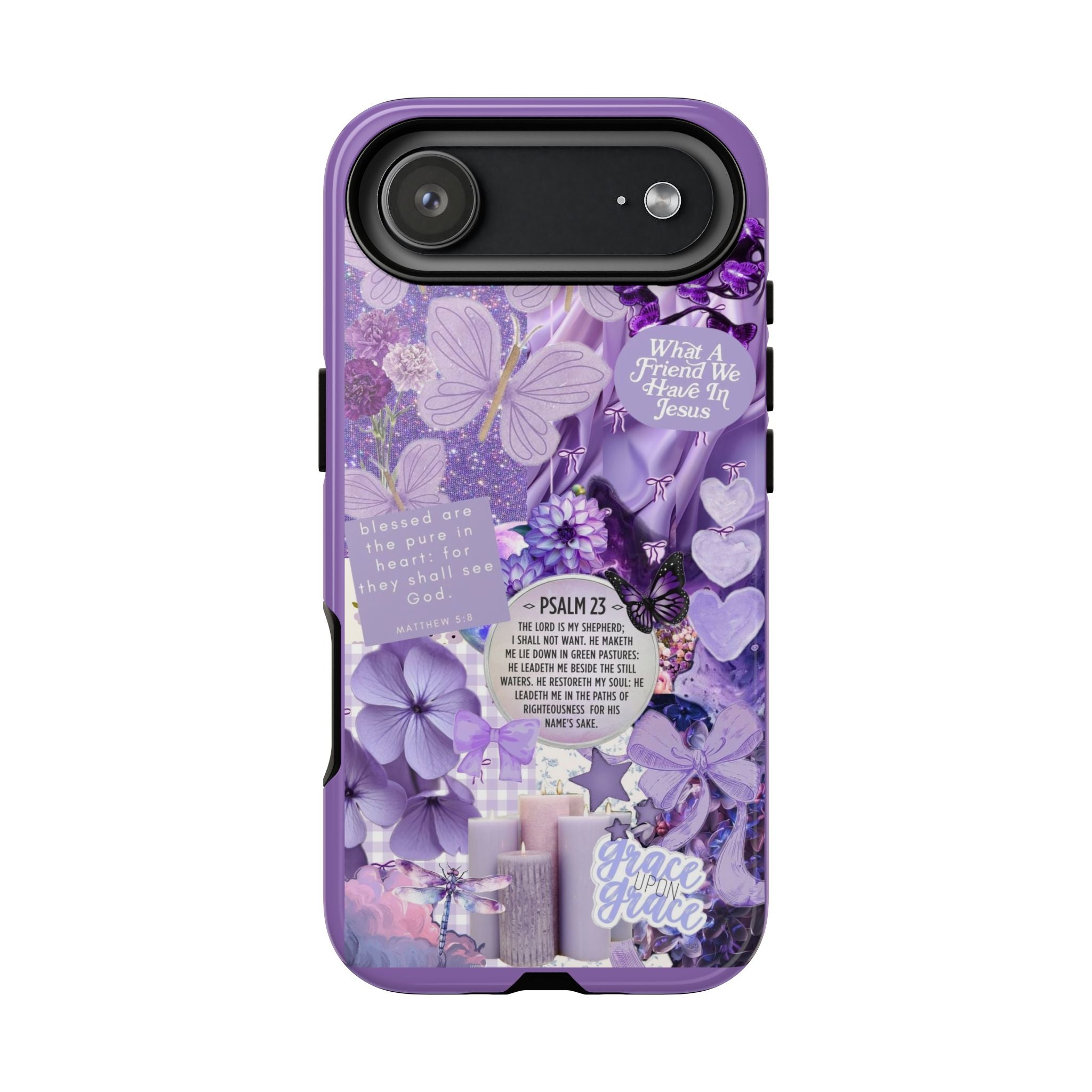 Bible Verse phone case - His Love Never Fails Psalm Phone Case — Floral Christian Scripture iPhone Cover