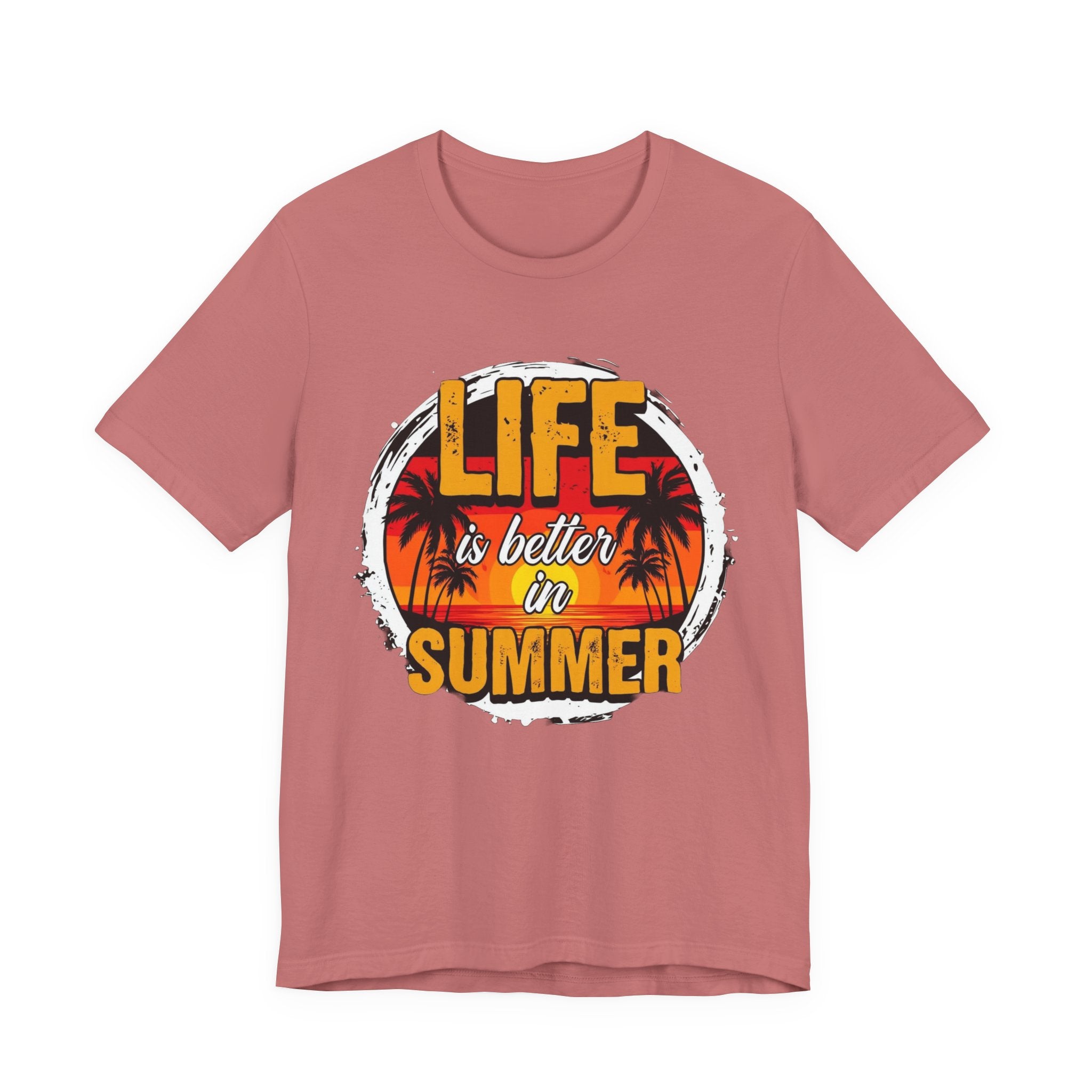Summer Vibes Tee — "Life Is Better In Summer" Sunset Beach T‑Shirt