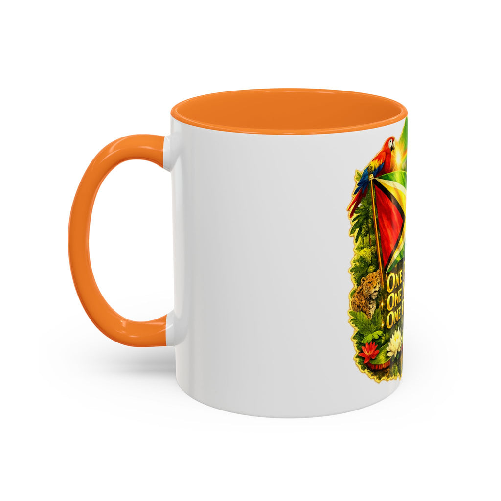 Coffee Mug souvenir that represents Guyana – "One People, One Nation, One Destiny" 11oz/15oz