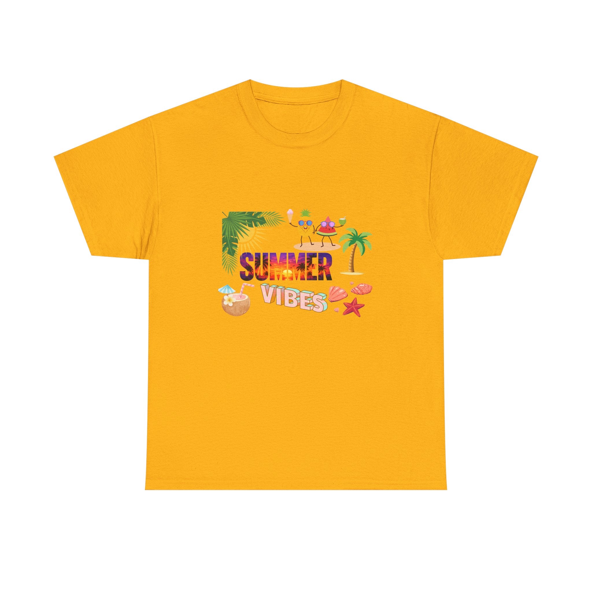 Summer Vibes T-Shirt — Tropical Beach Graphic Tee