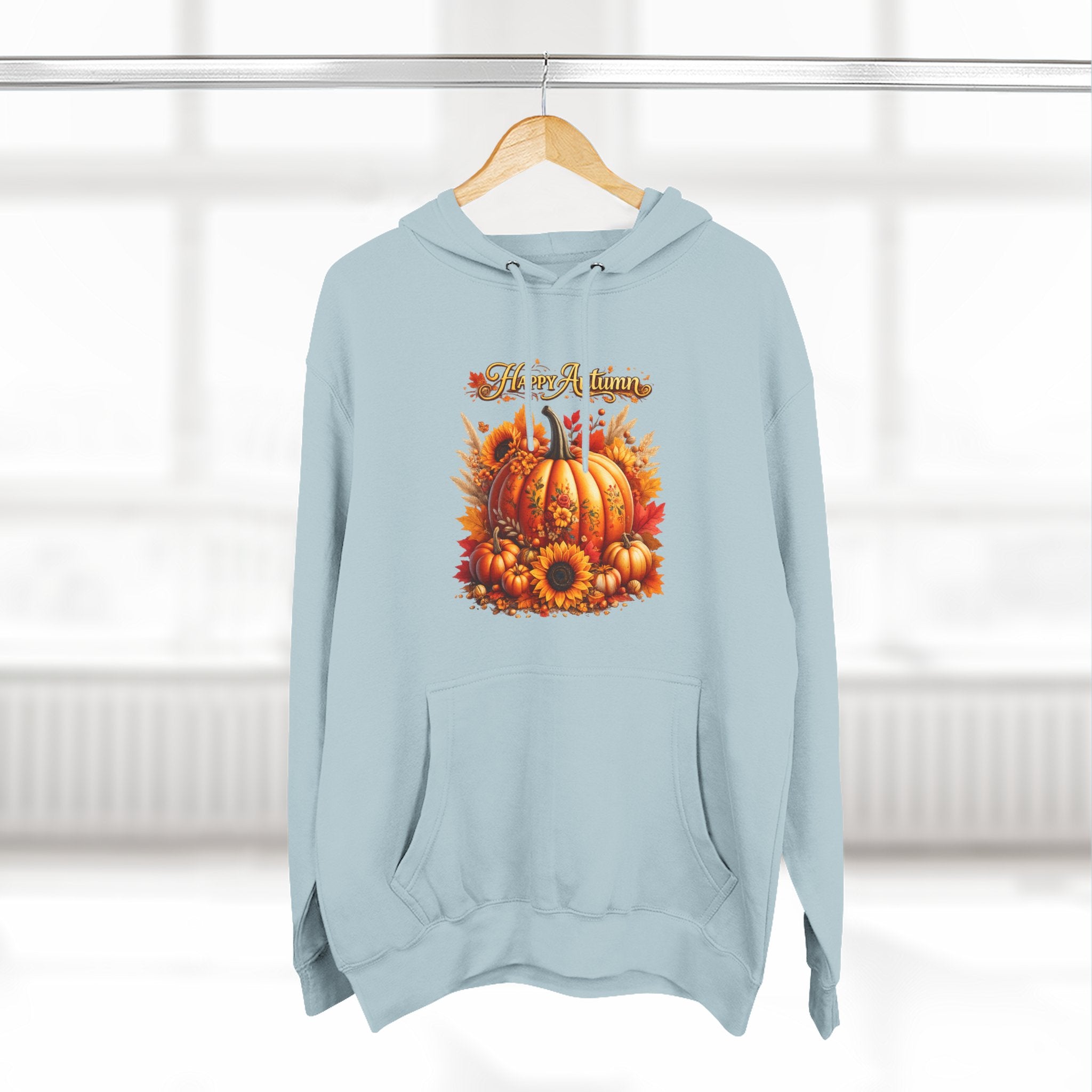 Autumn  - Fall Pumpkin Hoodie - Harvest Sunflower Fall Sweatshirt