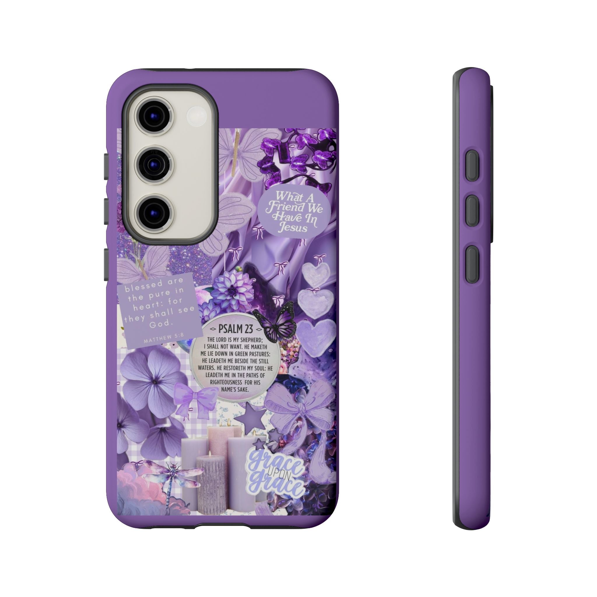 Bible Verse phone case - His Love Never Fails Psalm Phone Case — Floral Christian Scripture iPhone Cover