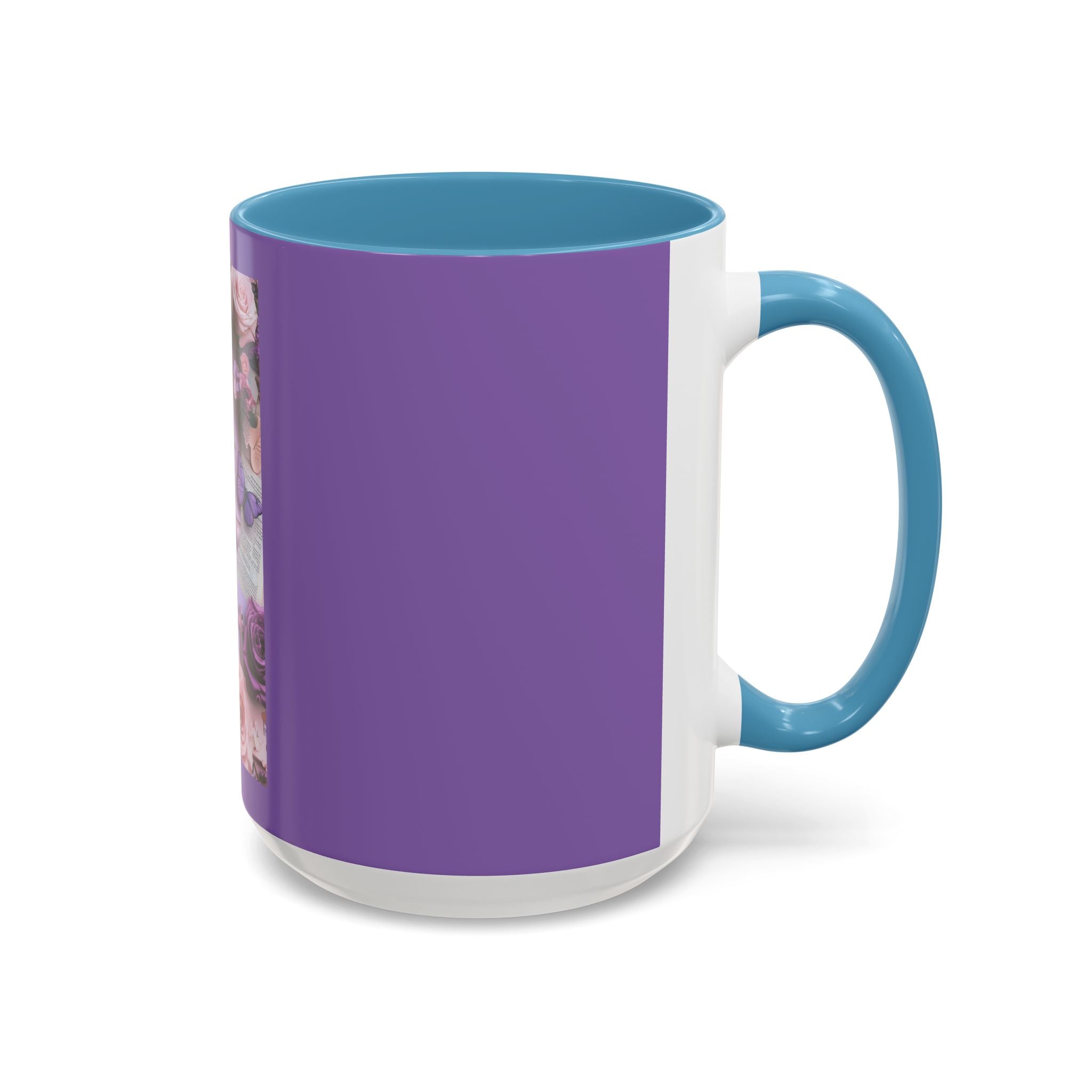 Coffee Mug — Floral Psalm Accent Mug (11/15 oz)