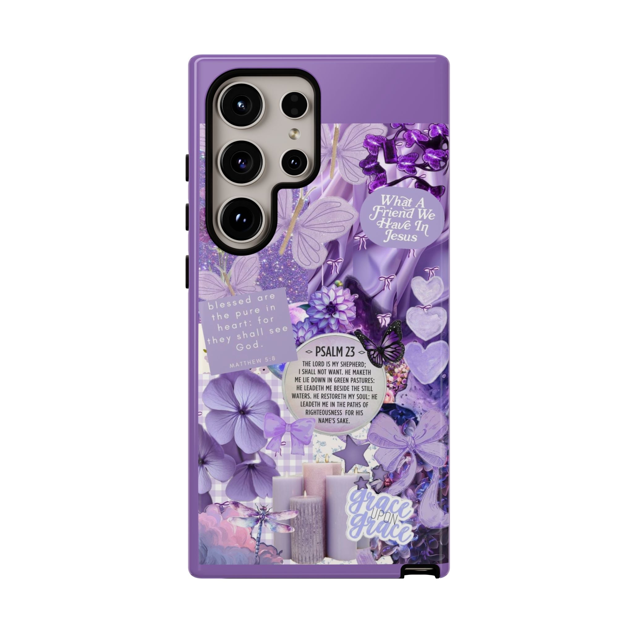 Bible Verse phone case - His Love Never Fails Psalm Phone Case — Floral Christian Scripture iPhone Cover