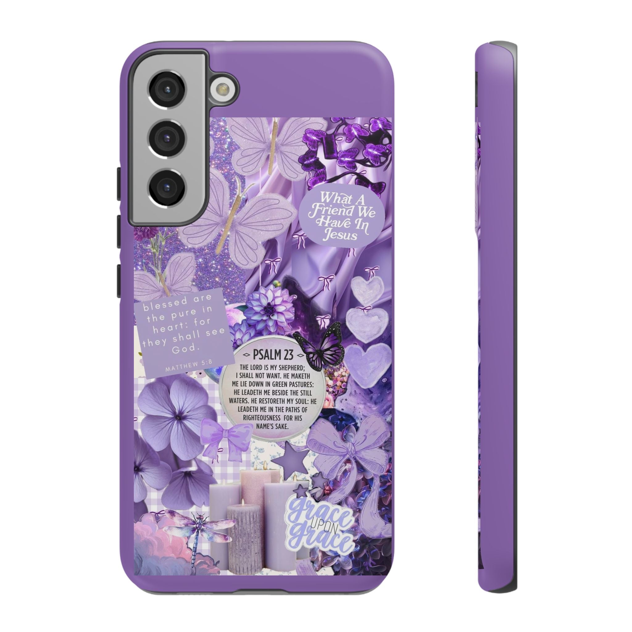 Bible Verse phone case - His Love Never Fails Psalm Phone Case — Floral Christian Scripture iPhone Cover