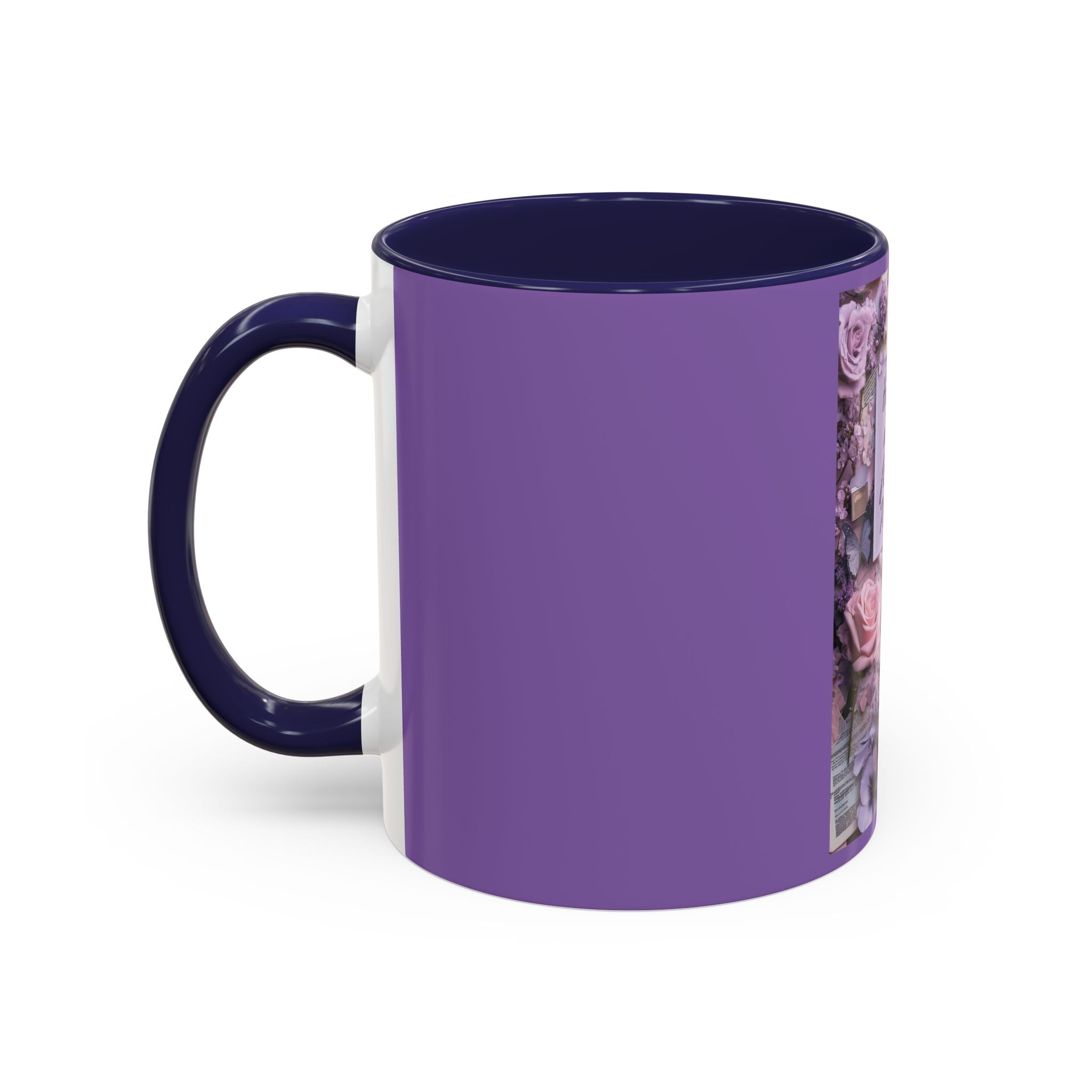 Coffee Mug — Floral Psalm Accent Mug (11/15 oz)