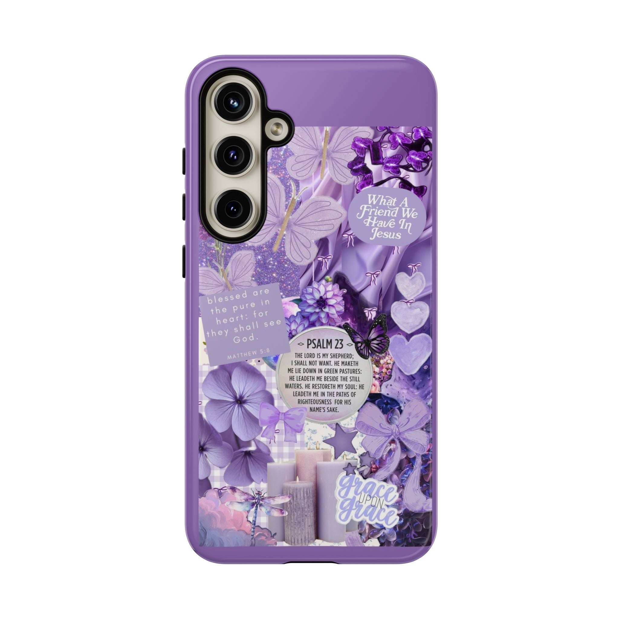 Bible Verse phone case - His Love Never Fails Psalm Phone Case — Floral Christian Scripture iPhone Cover