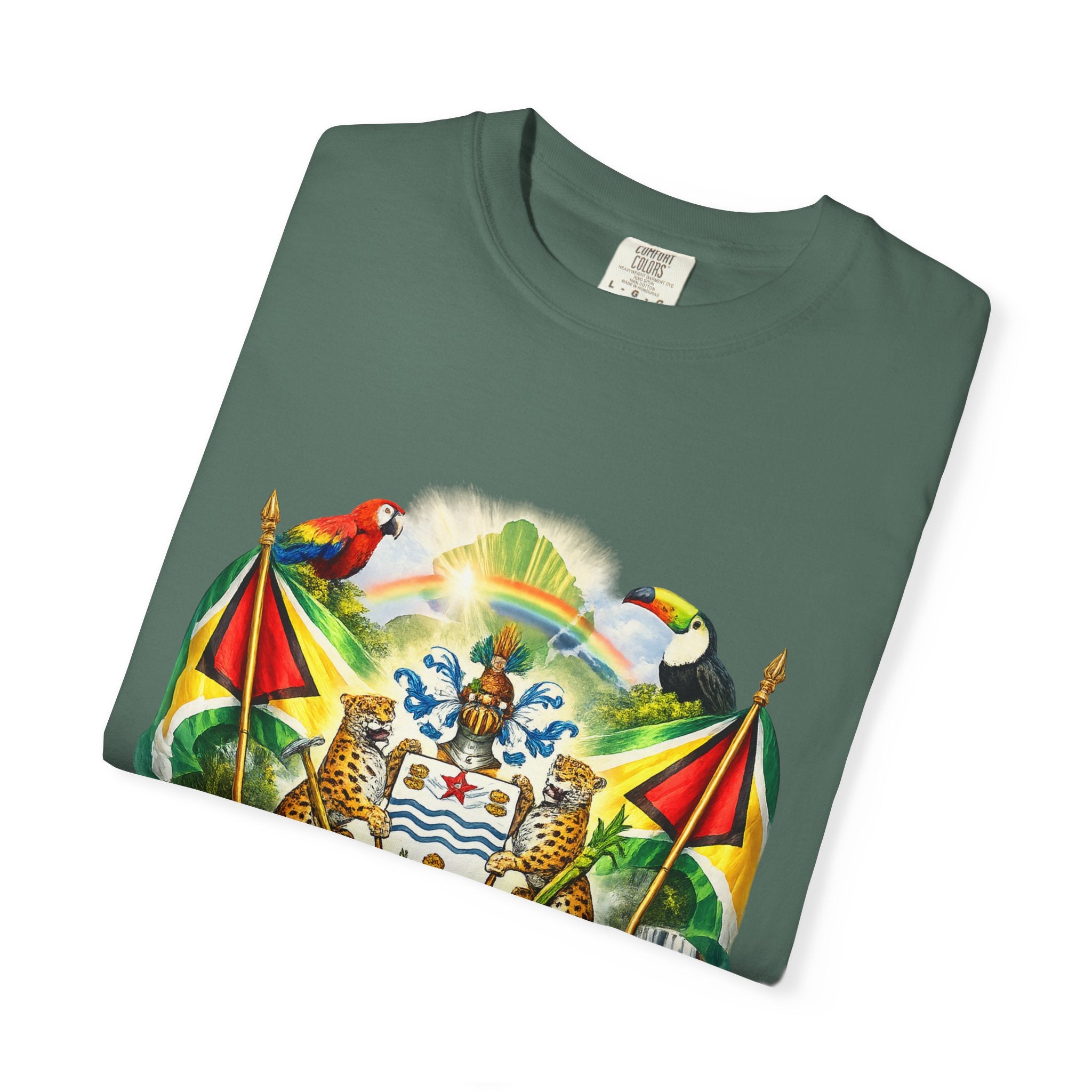 Guyana Coat of Arms T-Shirt  Men’s / Unisex T- Shirts — Guyanese National Emblem Tee