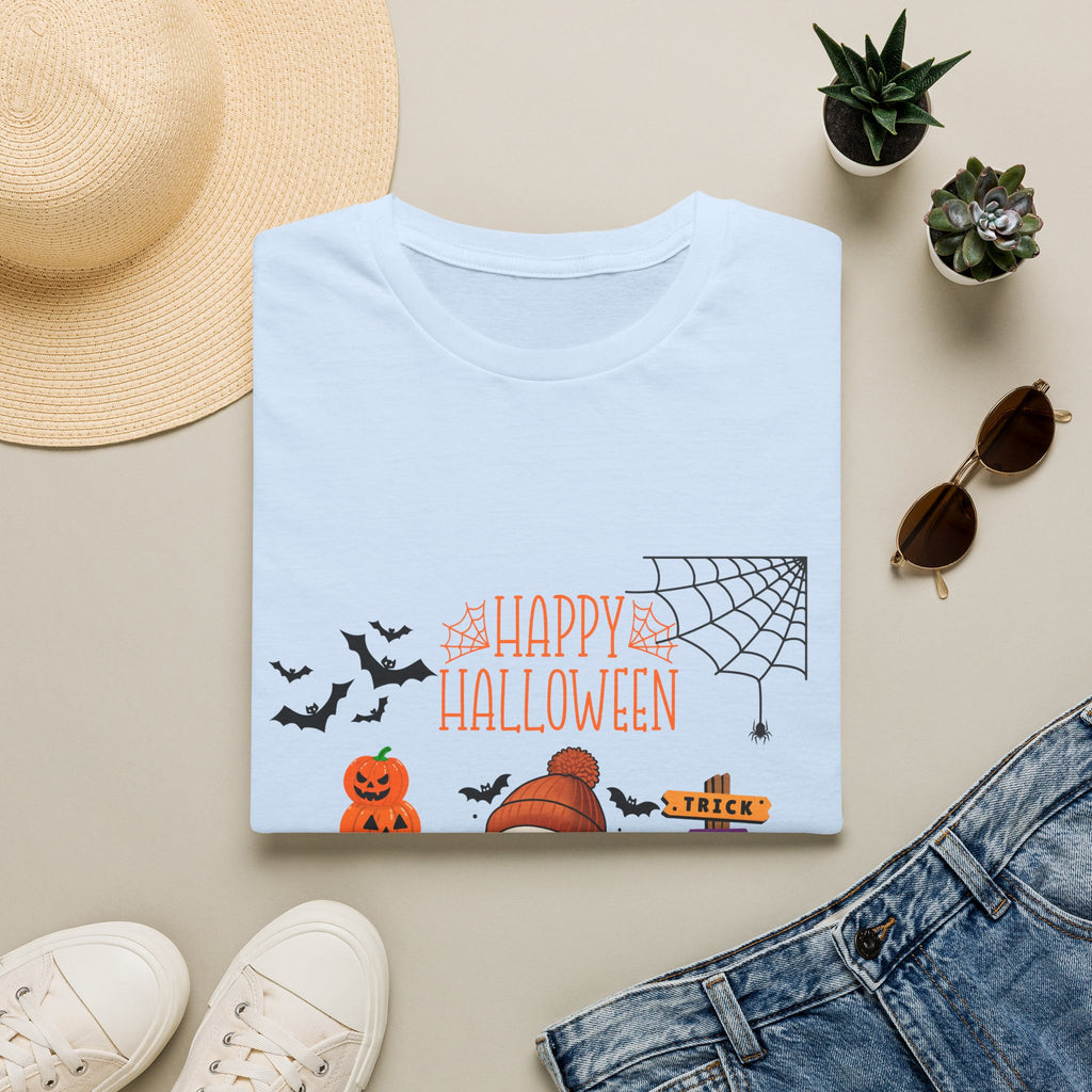 Halloween Cute Pumpkin Tee — "Happy Halloween" Graphic T-Shirt