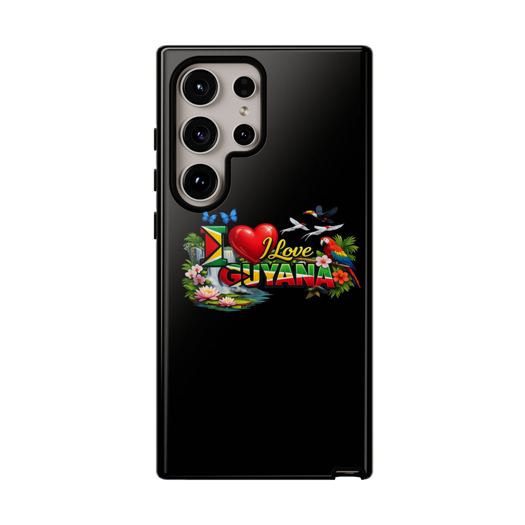 Phone case I Love Guyana Phone Case — Tough Protective Tropical Flag Design