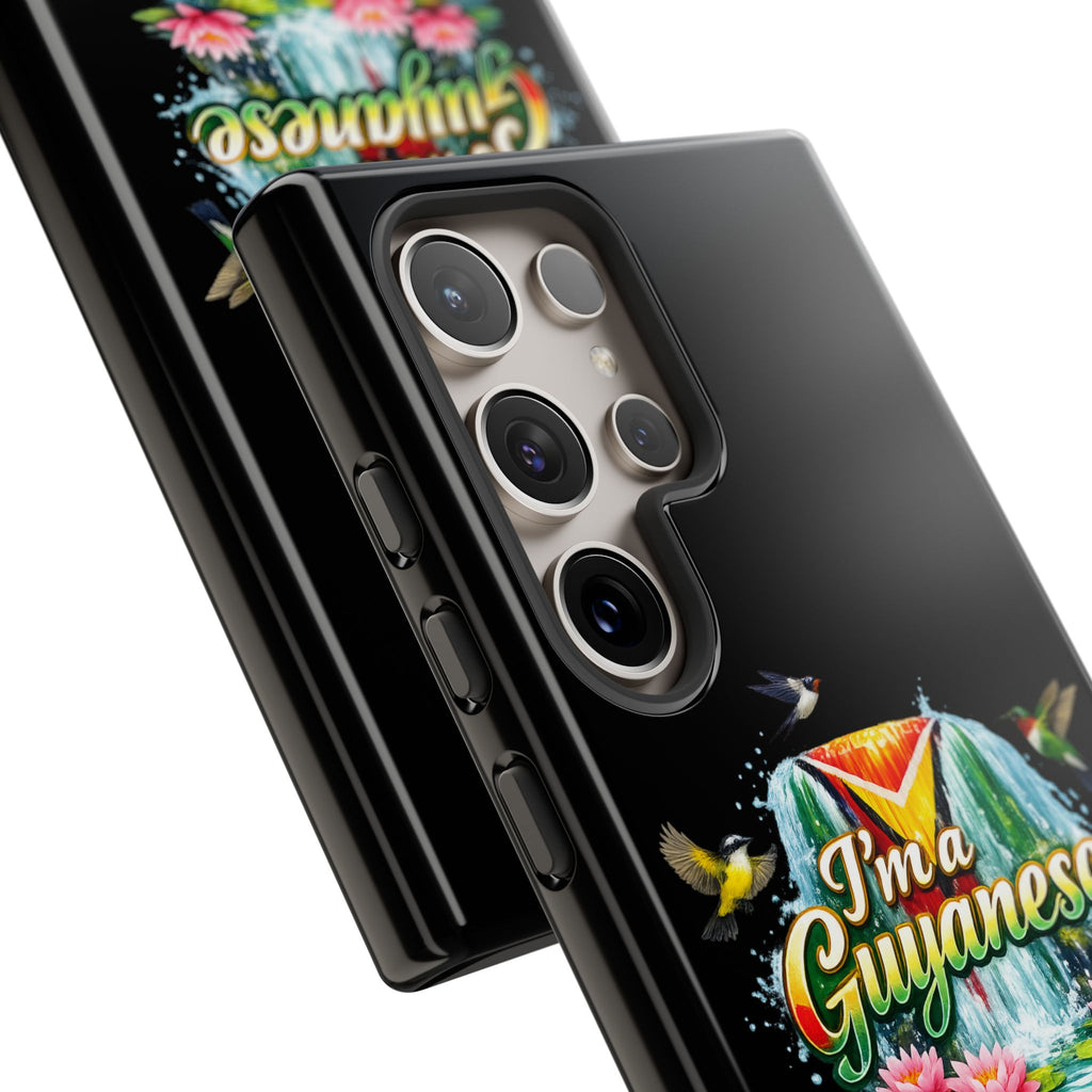 I'm a Guyanese Tough Phone Case — Tropical Waterfall Design, Guyana Pride Gift