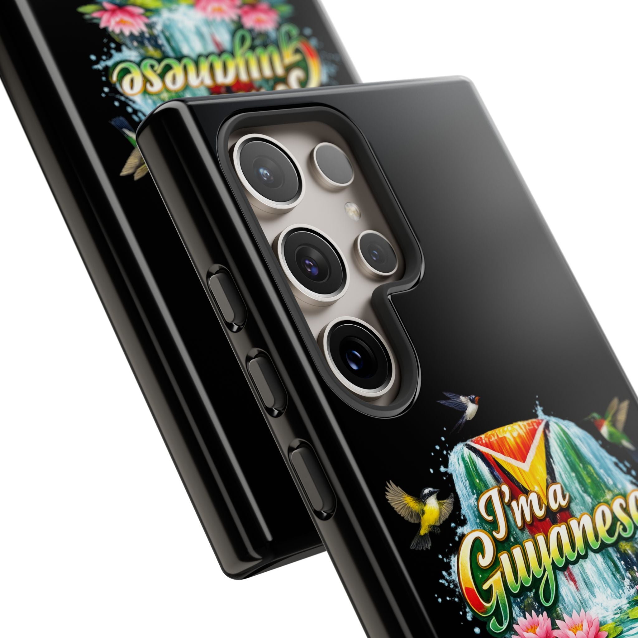 I'm a Guyanese Tough Phone Case — Tropical Waterfall Design, Guyana Pride Gift