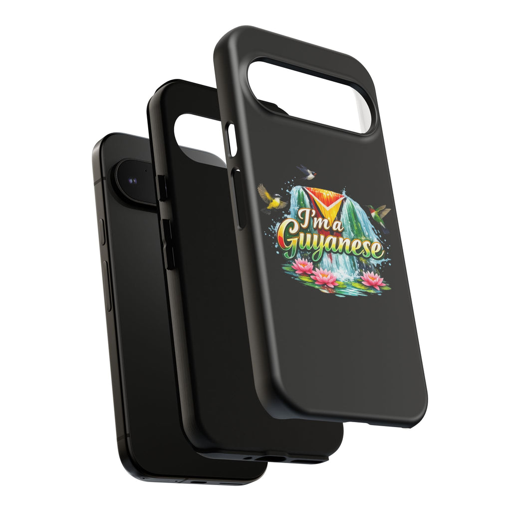 I'm a Guyanese Tough Phone Case — Tropical Waterfall Design, Guyana Pride Gift
