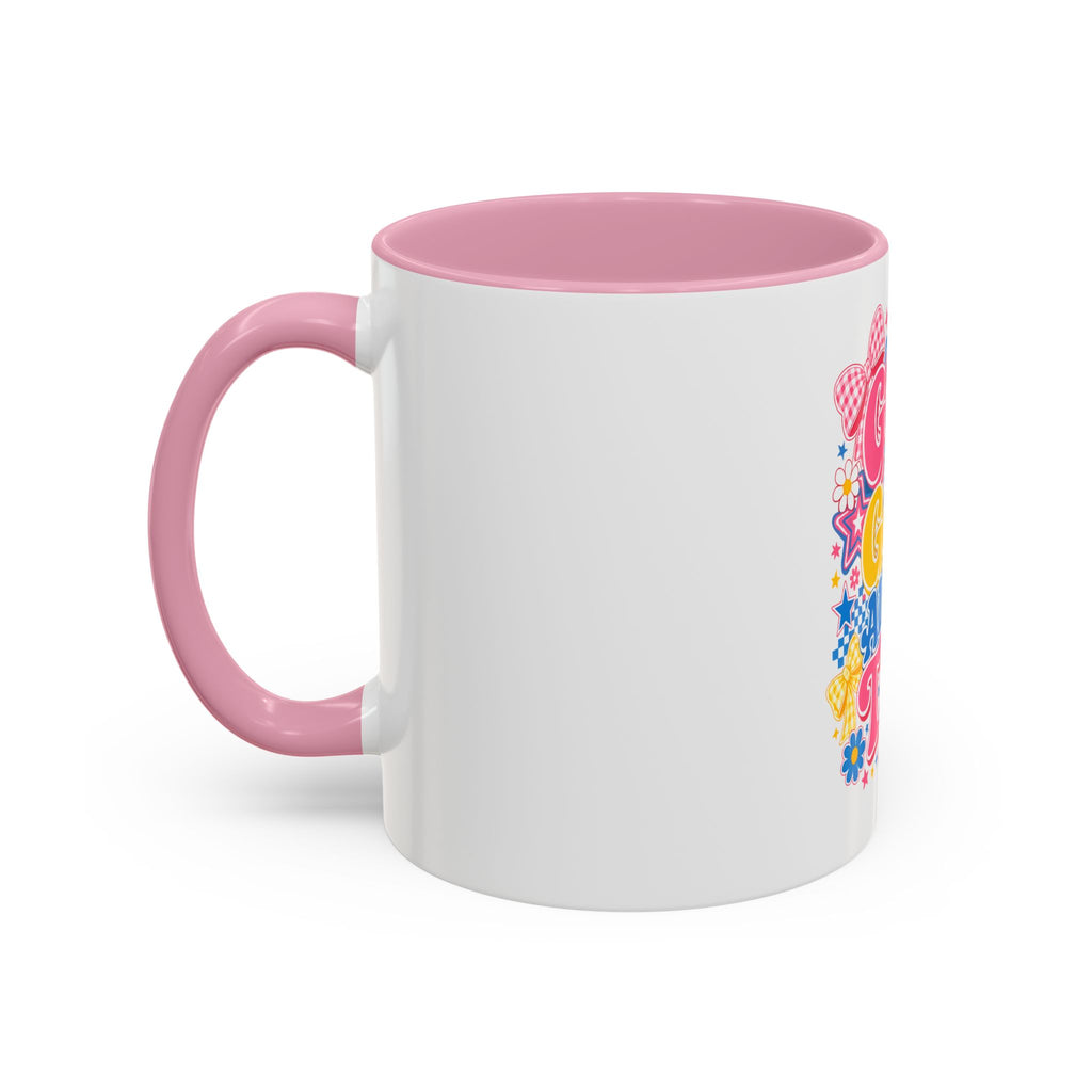 Coffee Mugs God Is Good All The Time Pink Ceramic Mug — Colorful Faith Coffee Cup (11oz/15oz)