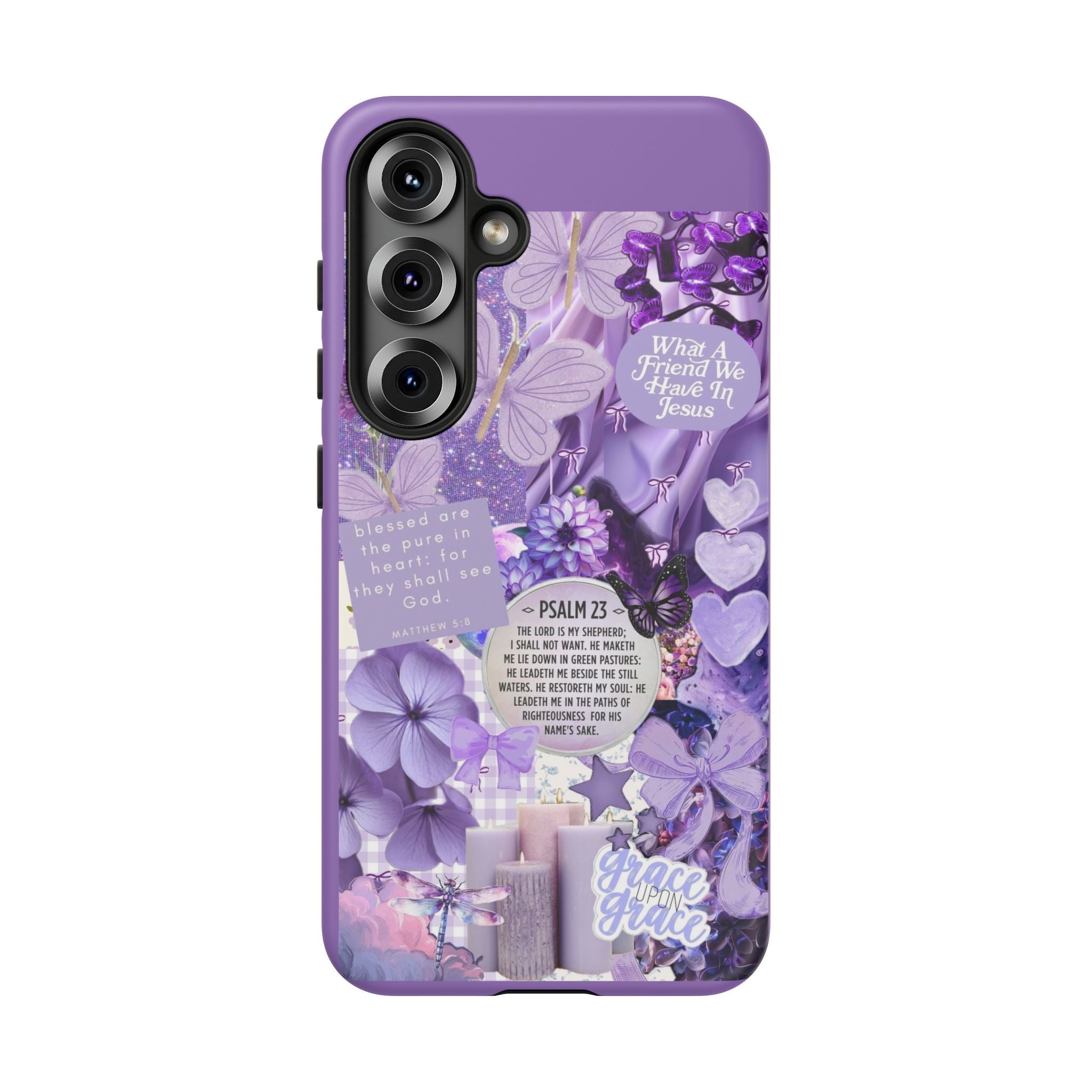 Bible Verse phone case - His Love Never Fails Psalm Phone Case — Floral Christian Scripture iPhone Cover