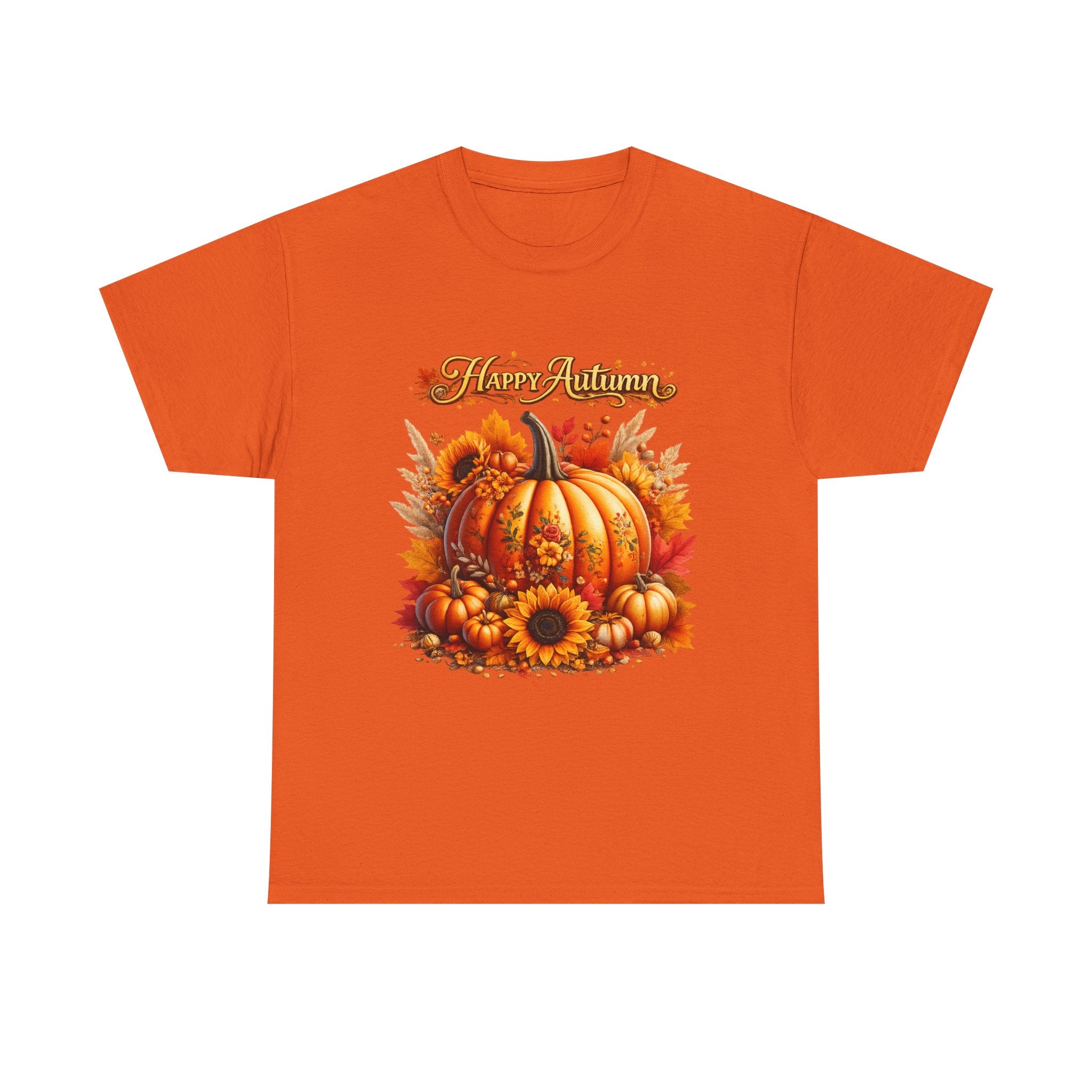 Autumn Pumpkin Tee – "Happy Autumn" Fall Harvest T-Shirt