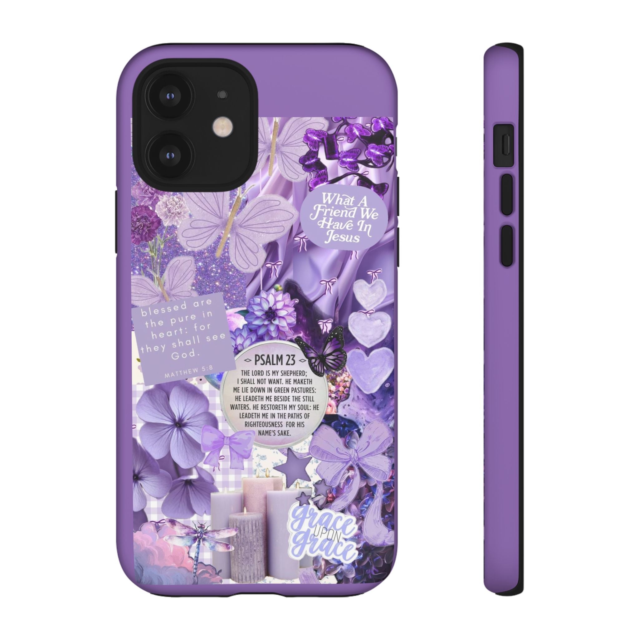 Bible Verse phone case - His Love Never Fails Psalm Phone Case — Floral Christian Scripture iPhone Cover