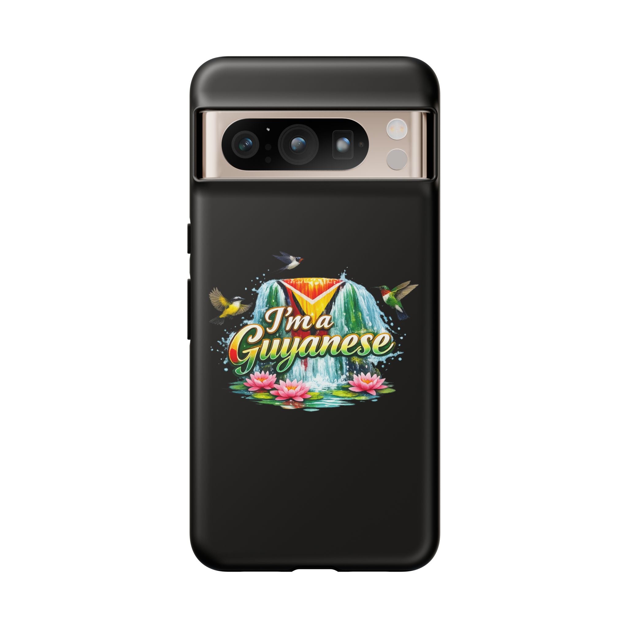 I'm a Guyanese Tough Phone Case — Tropical Waterfall Design, Guyana Pride Gift