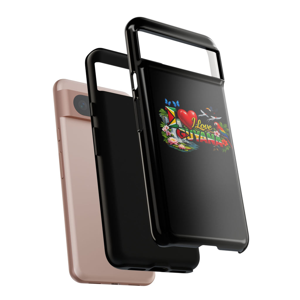 Phone case I Love Guyana Phone Case — Tough Protective Tropical Flag Design
