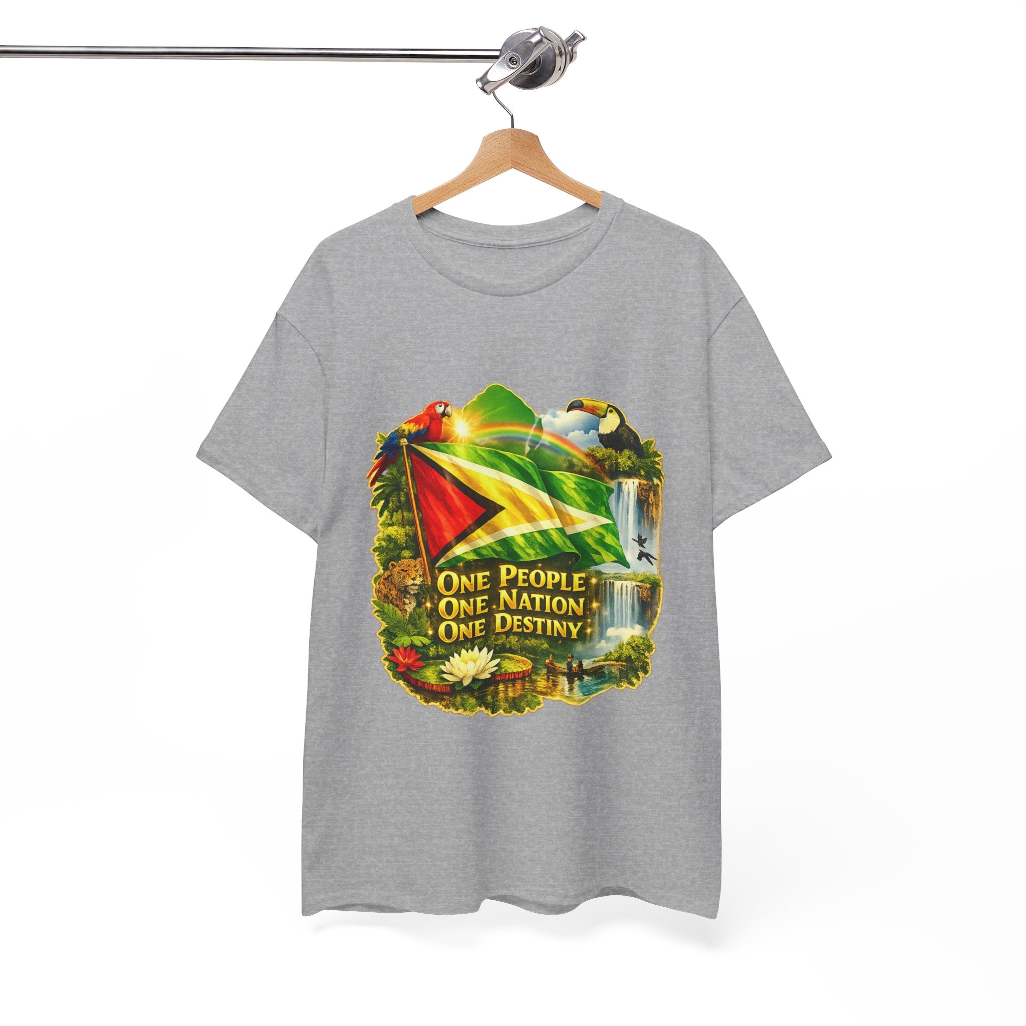 Guyana Flag T-Shirt  unisex – "One People, One Nation, One Destiny" Patriotic Tee