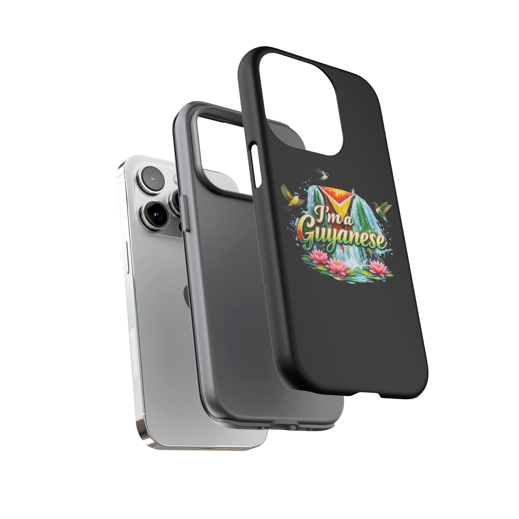 I'm a Guyanese Tough Phone Case — Tropical Waterfall Design, Guyana Pride Gift