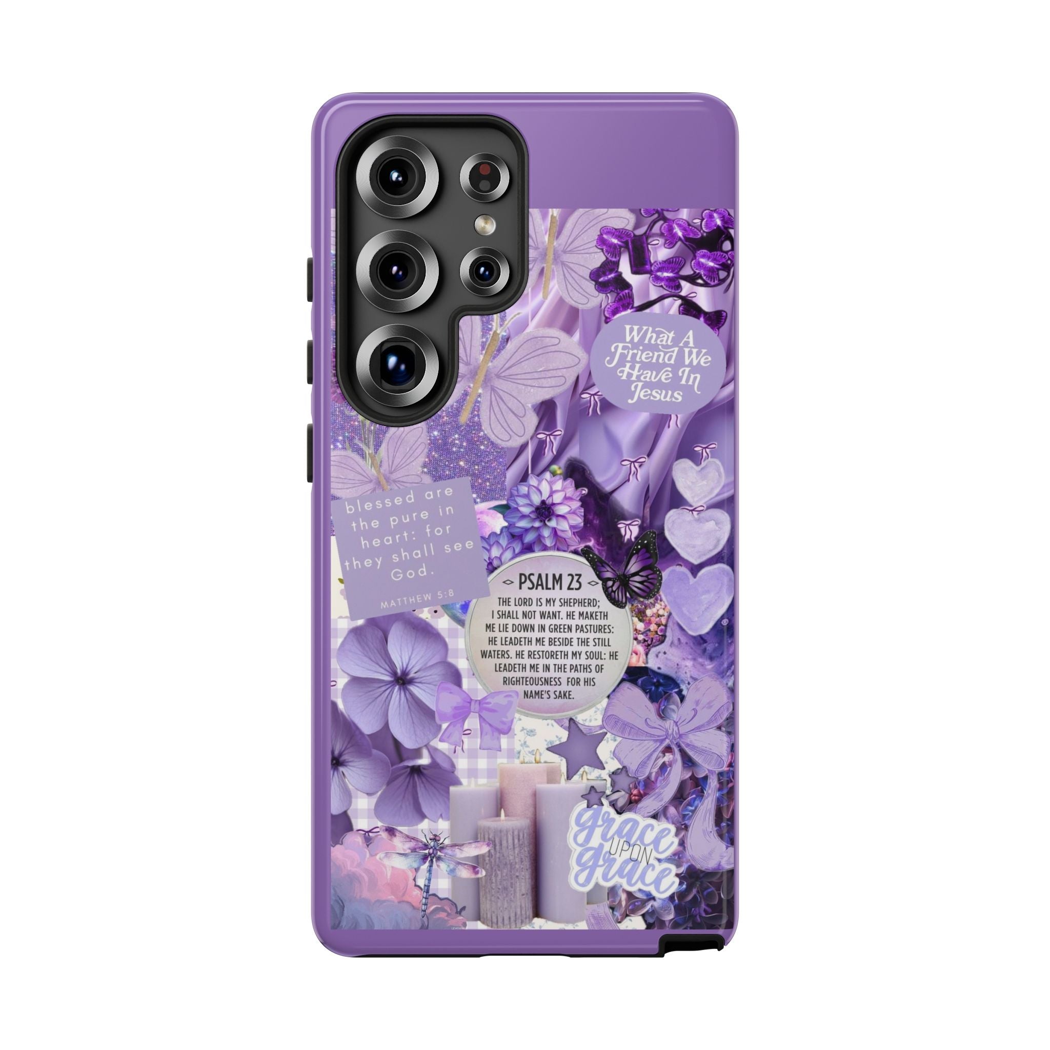 Bible Verse phone case - His Love Never Fails Psalm Phone Case — Floral Christian Scripture iPhone Cover