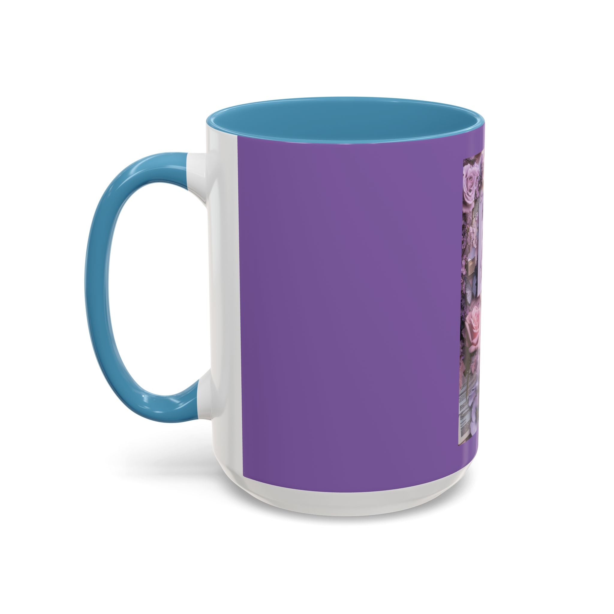 Coffee Mug — Floral Psalm Accent Mug (11/15 oz)