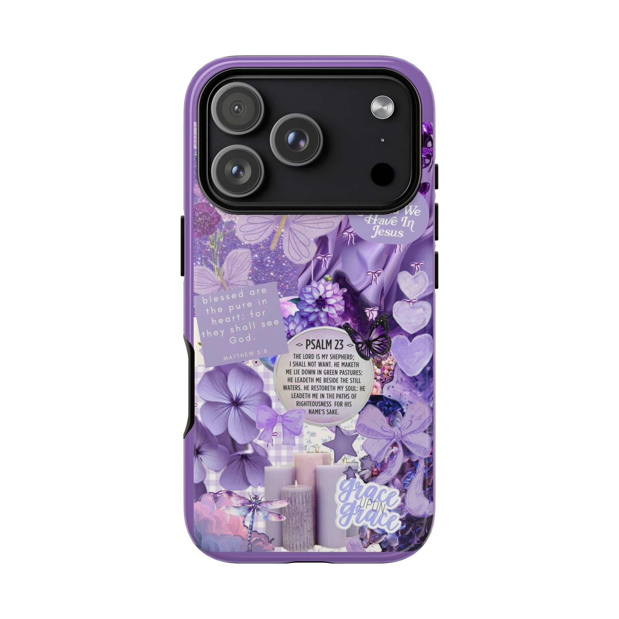 Bible Verse phone case - His Love Never Fails Psalm Phone Case — Floral Christian Scripture iPhone Cover