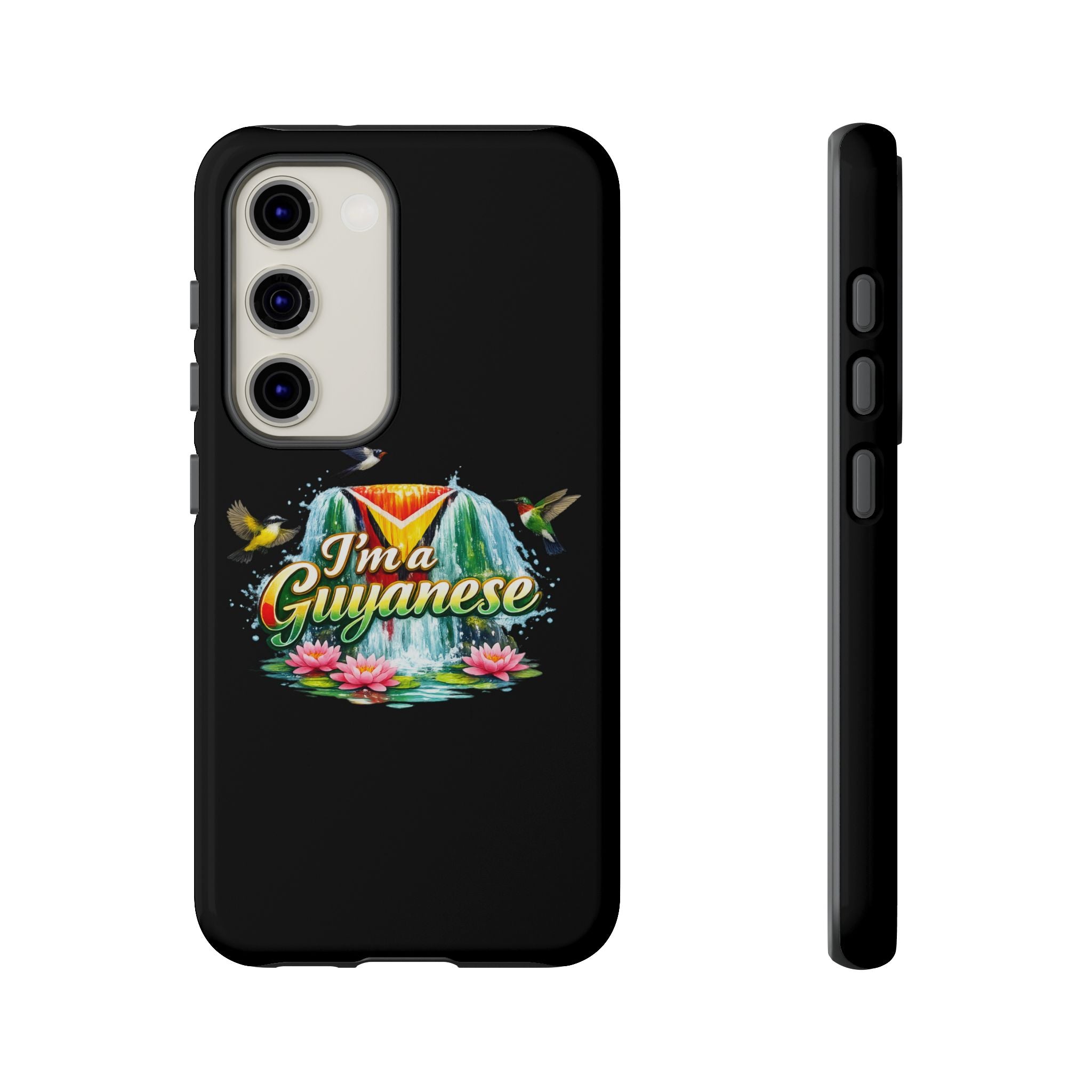 I'm a Guyanese Tough Phone Case — Tropical Waterfall Design, Guyana Pride Gift