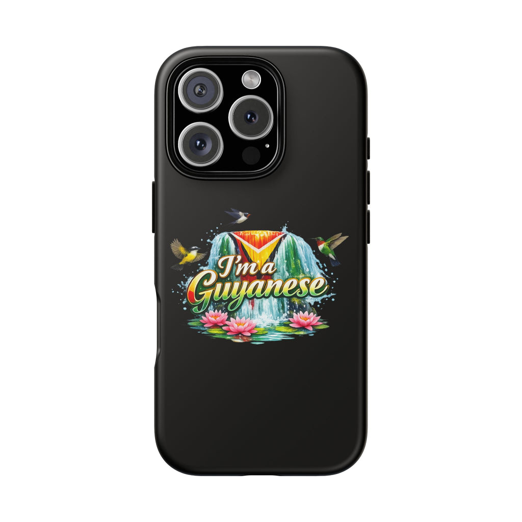 I'm a Guyanese Tough Phone Case — Tropical Waterfall Design, Guyana Pride Gift