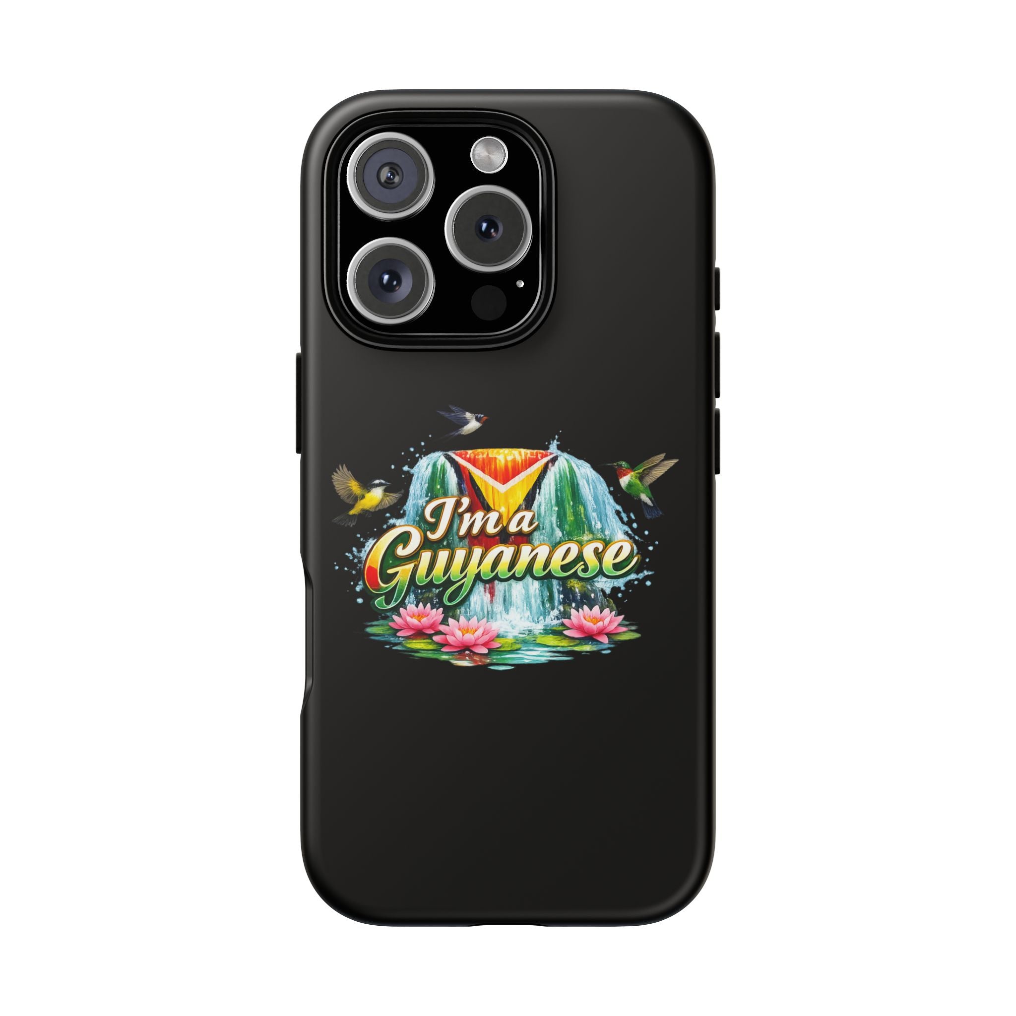 I'm a Guyanese Tough Phone Case — Tropical Waterfall Design, Guyana Pride Gift