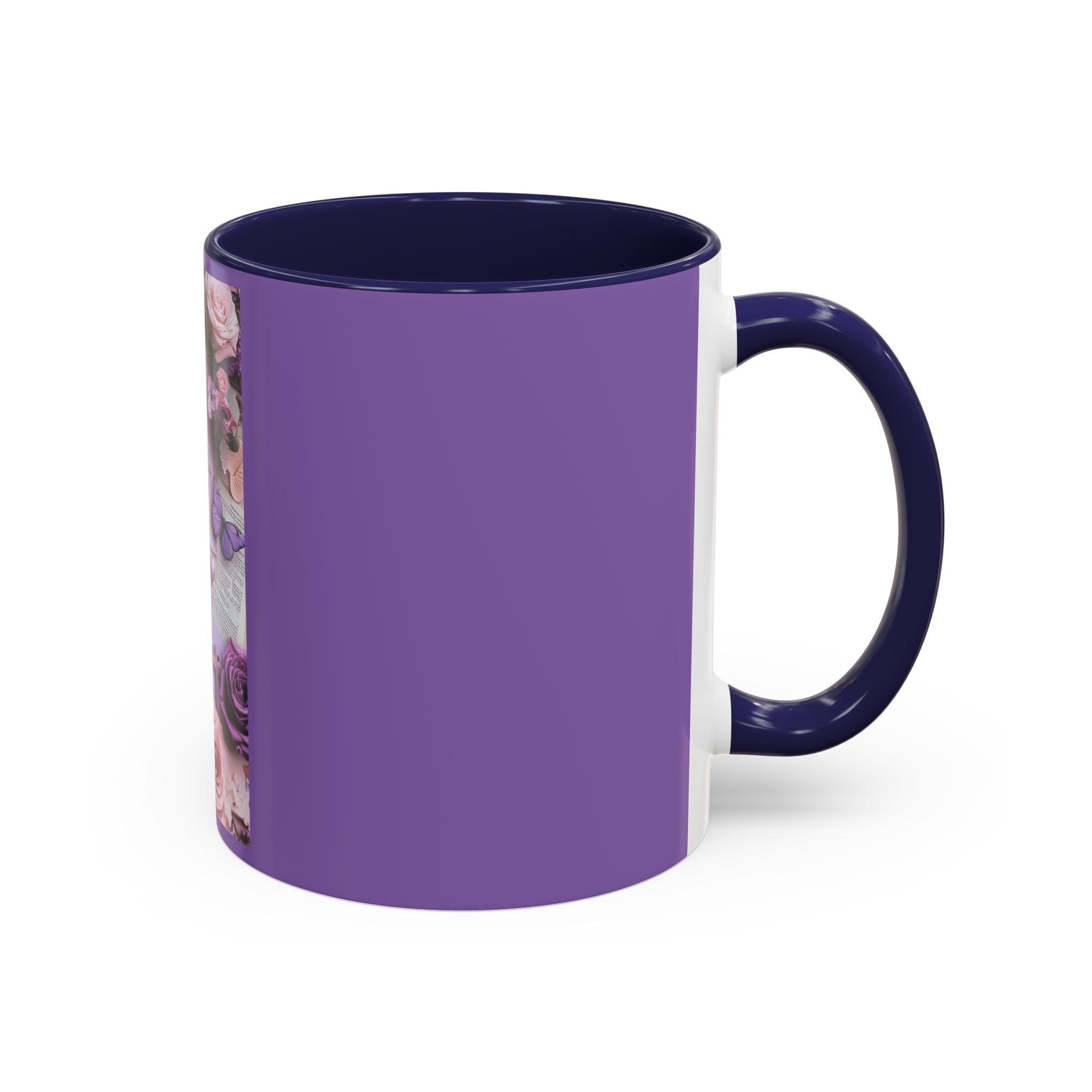 Coffee Mug — Floral Psalm Accent Mug (11/15 oz)