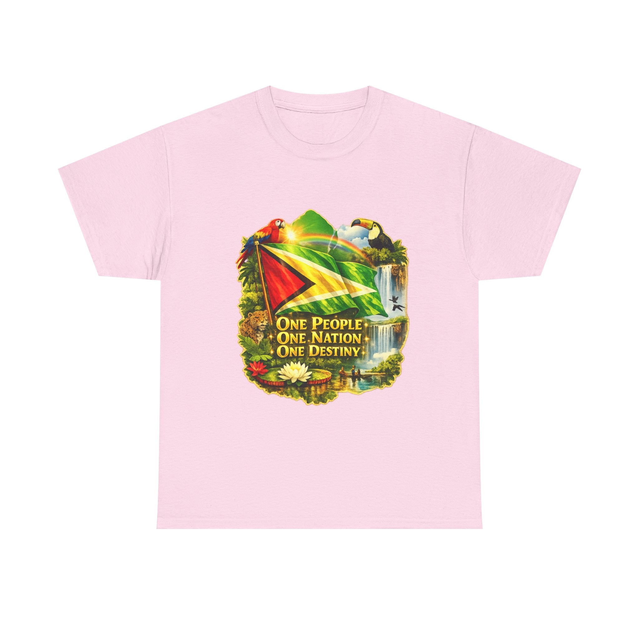 Guyana Flag T-Shirt  unisex – "One People, One Nation, One Destiny" Patriotic Tee