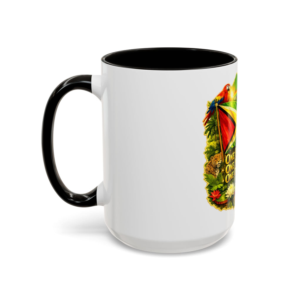 Coffee Mug souvenir that represents Guyana – "One People, One Nation, One Destiny" 11oz/15oz