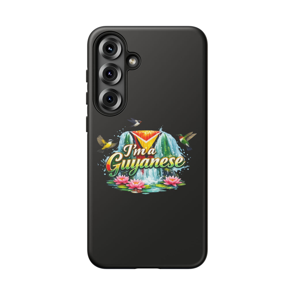 I'm a Guyanese Tough Phone Case — Tropical Waterfall Design, Guyana Pride Gift