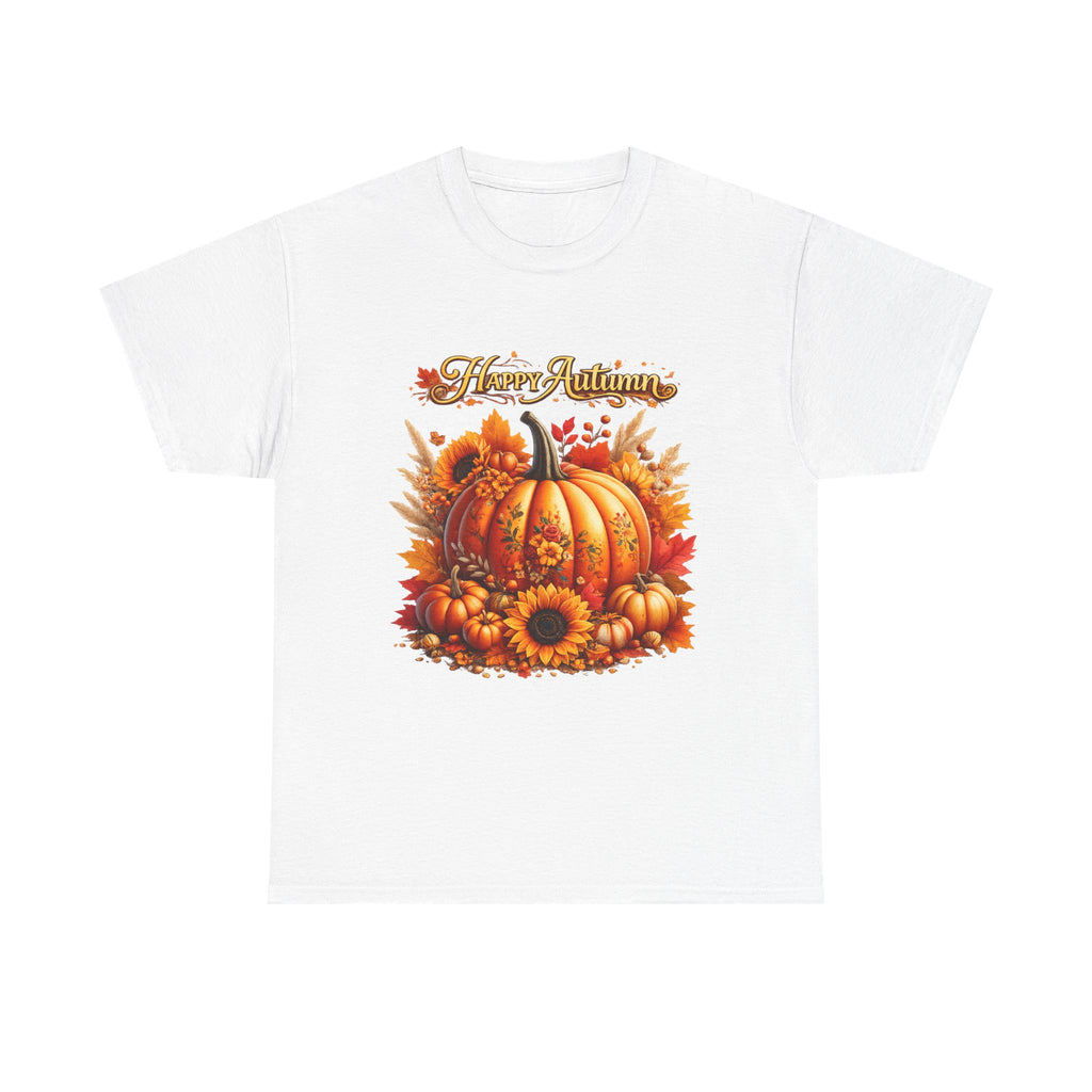 Autumn Pumpkin Tee – "Happy Autumn" Fall Harvest T-Shirt