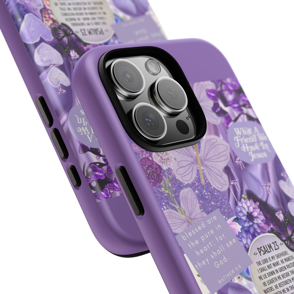 Bible Verse phone case - His Love Never Fails Psalm Phone Case — Floral Christian Scripture iPhone Cover