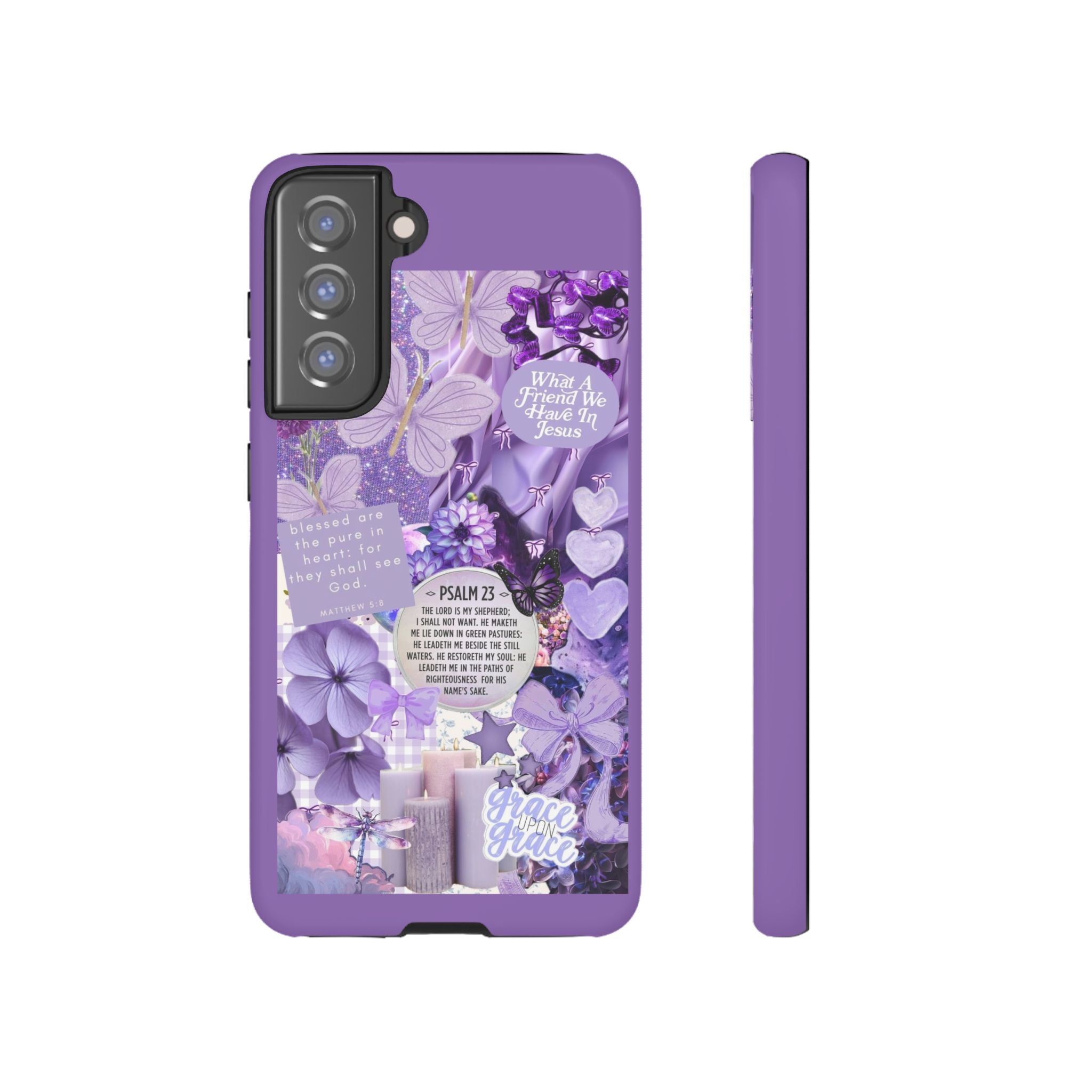 Bible Verse phone case - His Love Never Fails Psalm Phone Case — Floral Christian Scripture iPhone Cover
