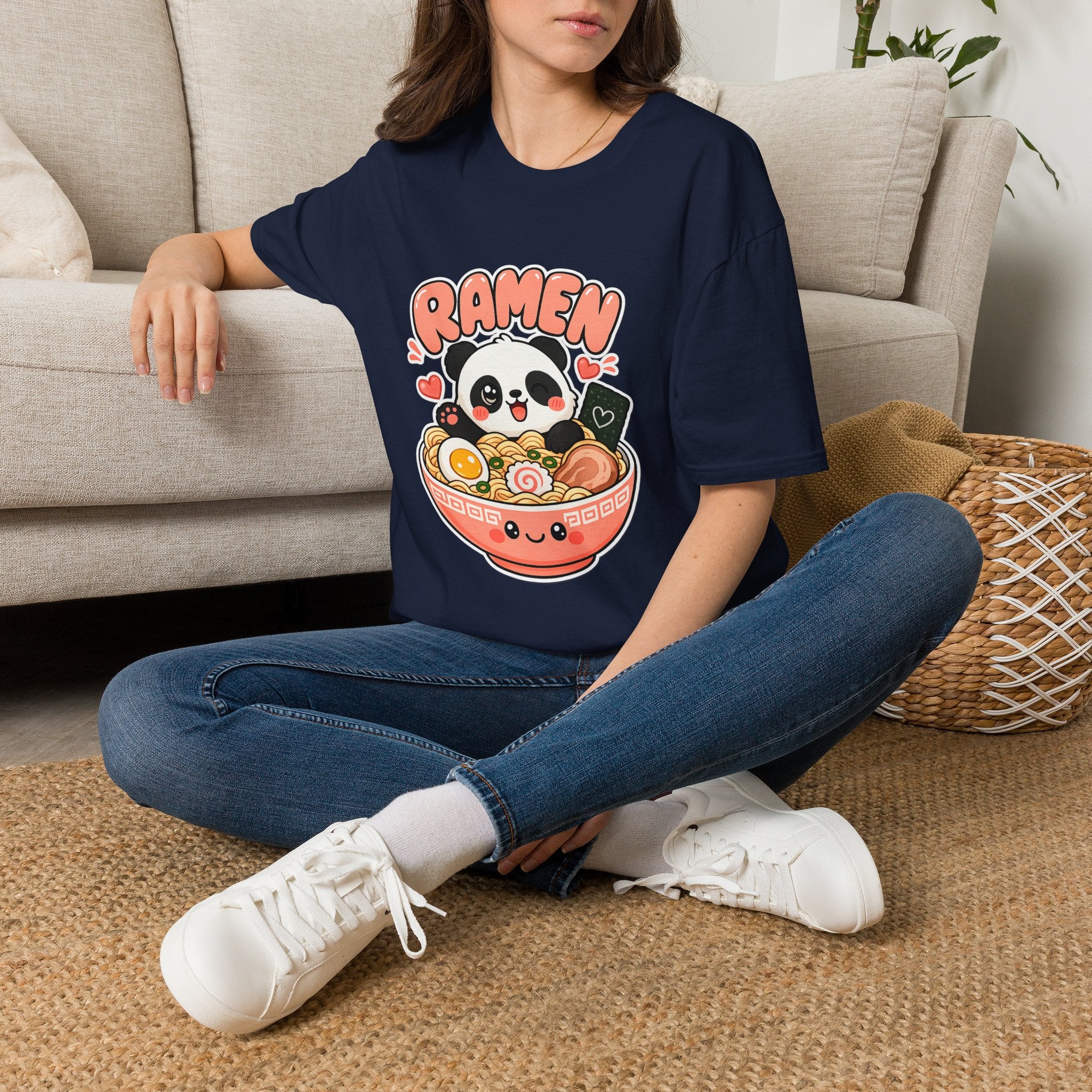 Cute Panda Ramen T-Shirt — Kawaii Ramen Bowl Graphic Tee
