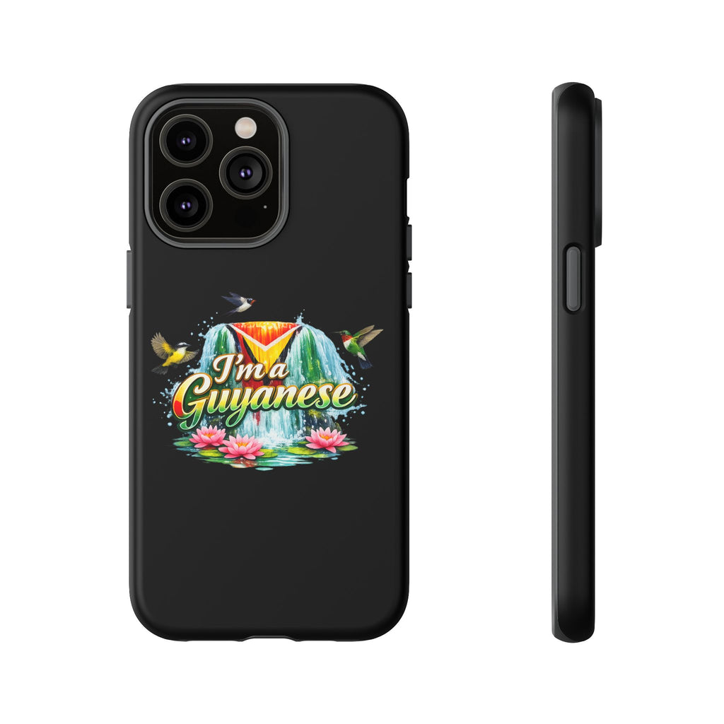 I'm a Guyanese Tough Phone Case — Tropical Waterfall Design, Guyana Pride Gift