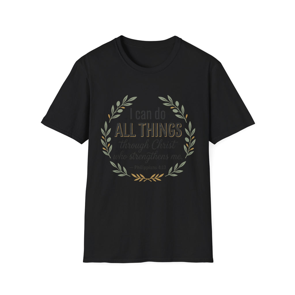 Bible Verses Inspired Tee Shirt — Inspirational Faith Tee with Scripture Text